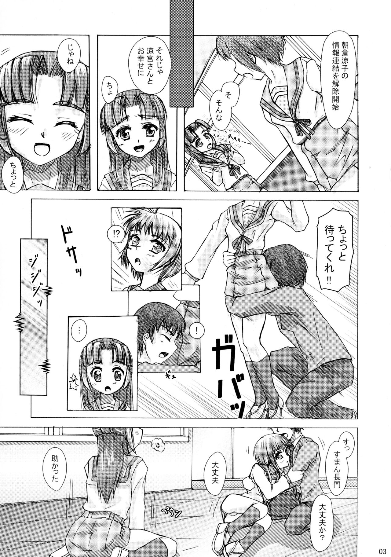 (C72) [Bokujin (Arima Jun)] ANK (Suzumiya Haruhi no Yuuutsu) page 2 full