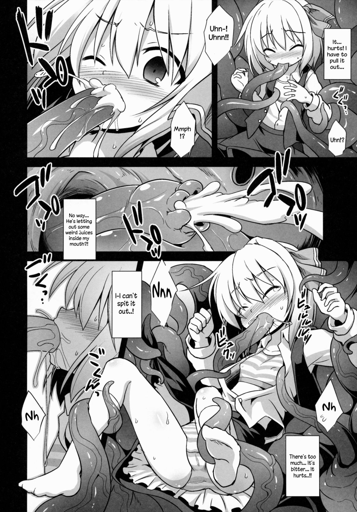 (Reitaisai 12) [Akuten Soushin (Kokutou Nikke)] Yoiyami Musume Shokushu Ryoujoku | Twilight Girl's Tentacle Rape (Touhou Project) [English] page 5 full