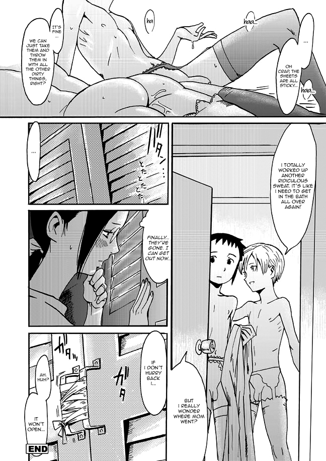 [Kuroiwa Menou] Haha to Musuko to Sono Yuujin to | Mother, son, and his Buddy (Milk Crown) [English] =Short Wharf= page 20 full