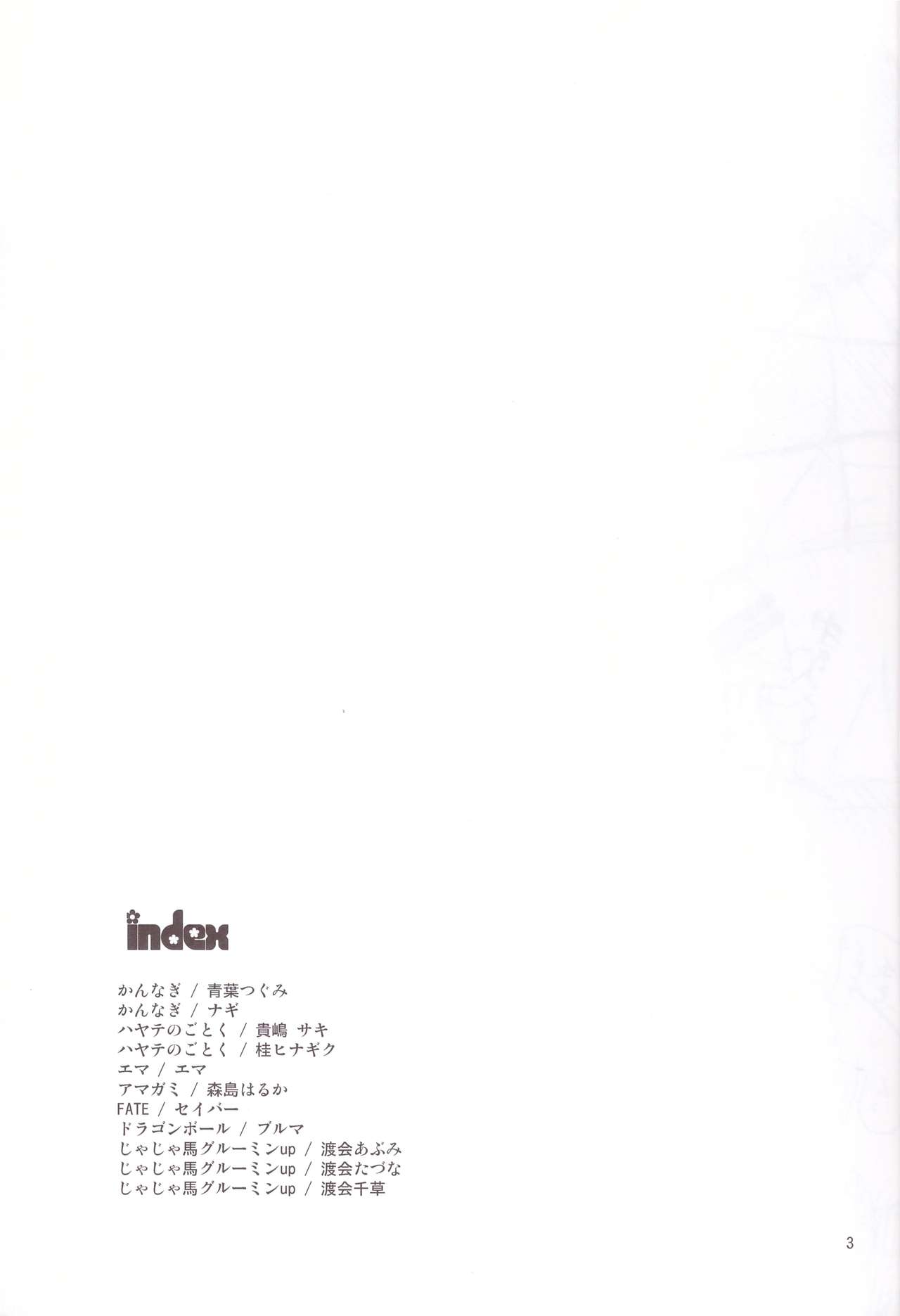 (SC49) [TTT (Miharu)] Yorozu Feti Netorare (Various) page 3 full