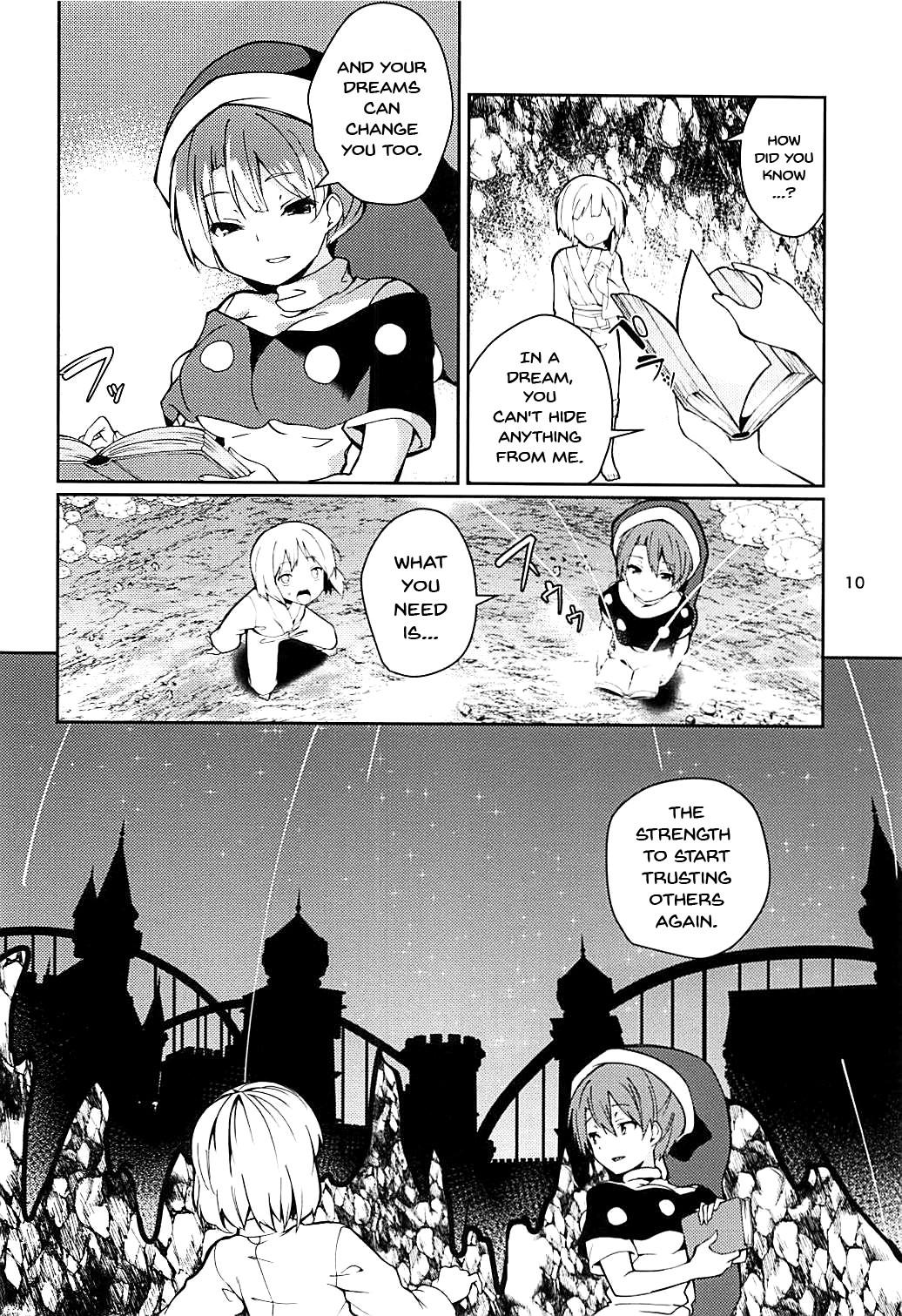 (Reitaisai 15) [Tetsu no Otoshigo (Chirorian)] Doremy-san to Boku no Tousou Yume | Doramy-san And My Escape Dream (Touhou Project) [English] {Doujins.com} page 9 full