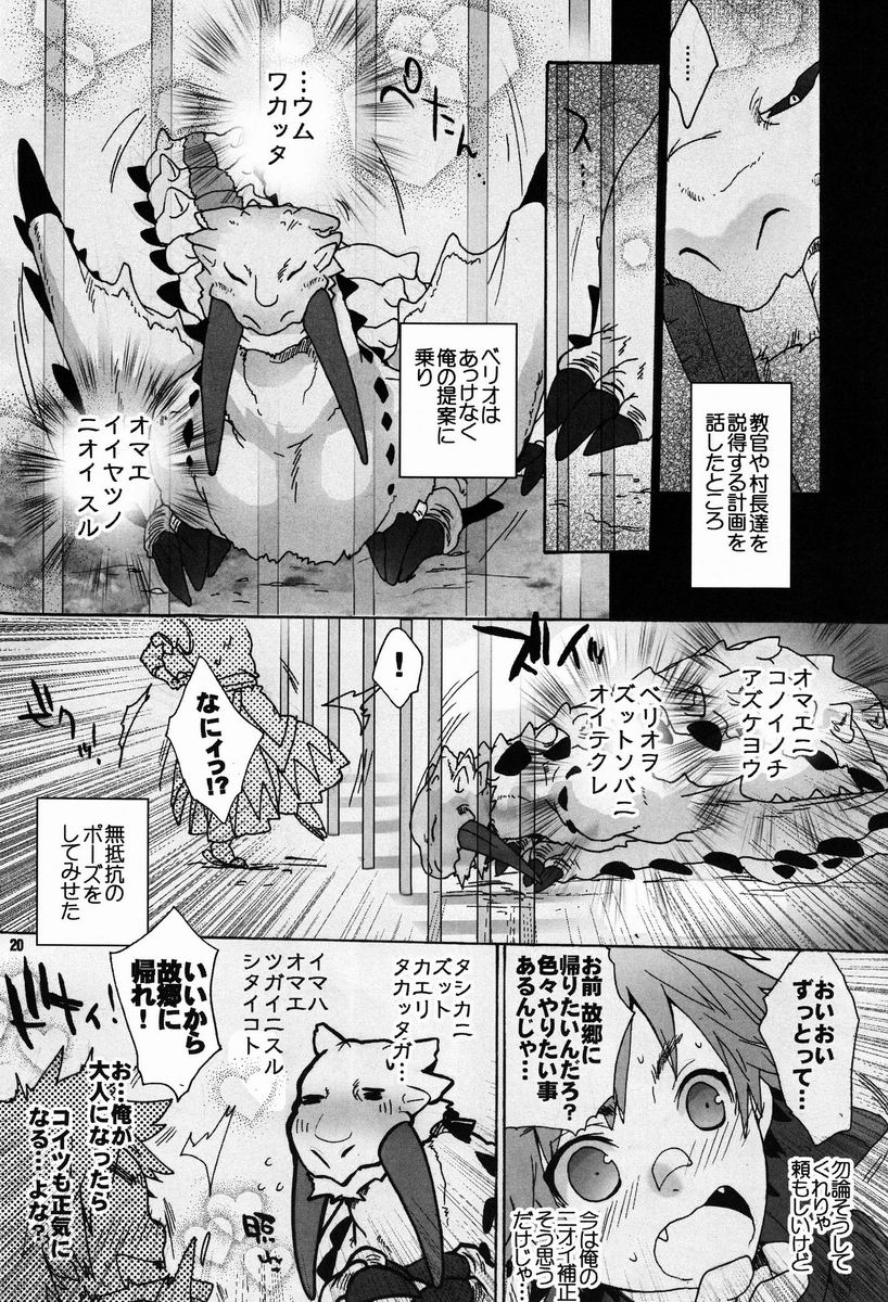 (C82) [Kon'na Tokoro no Kin'niku made Kitaeru nante... (Sugoi Kin'niku)] Monmonhanhan extra (Monster Hunter) page 19 full