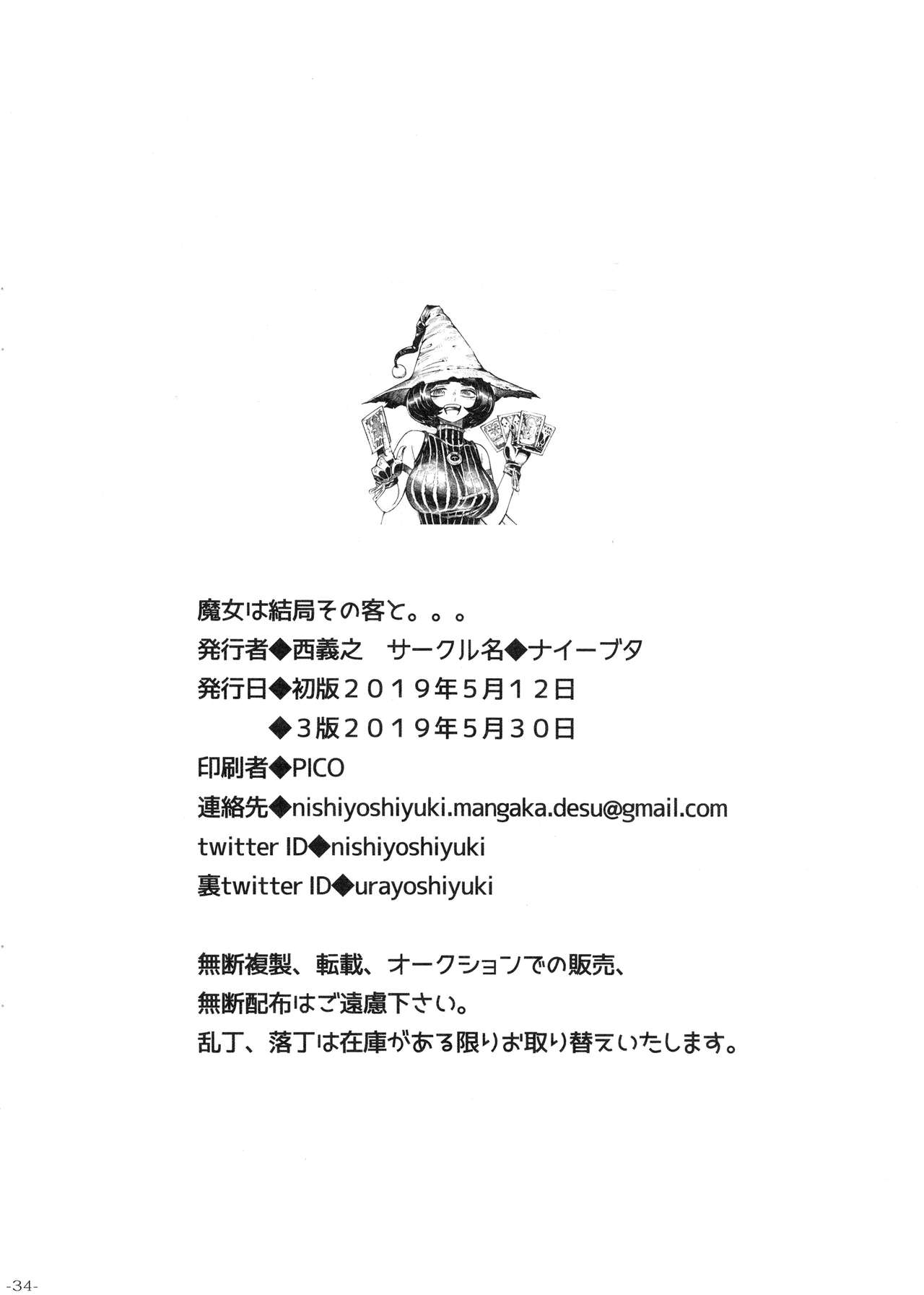 [Naivta (Nishi Yoshiyuki)] Majo wa Kekkyoku Sono Kyaku to... [2019-05-30] page 33 full