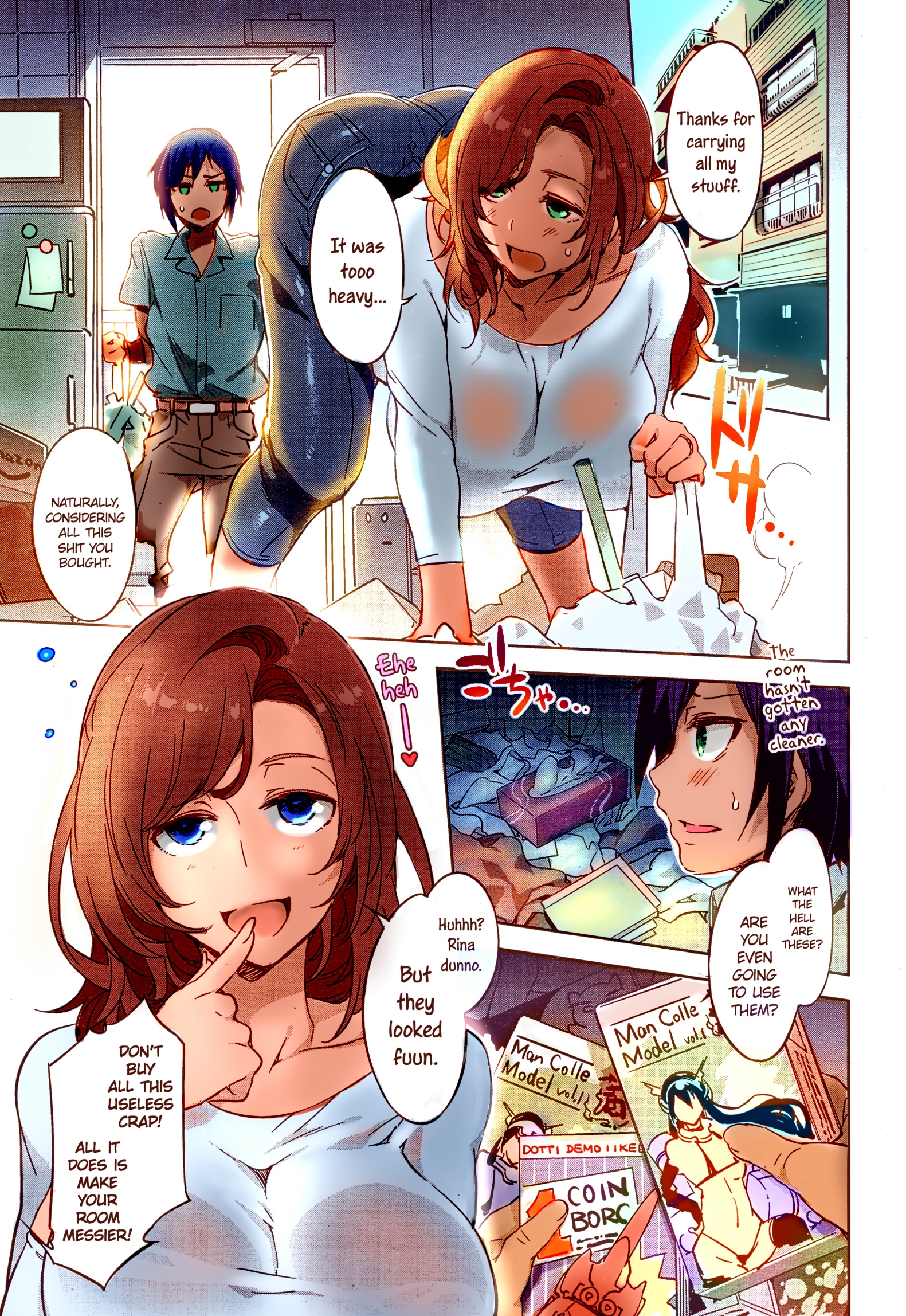 [Mizuryu Kei] Tonari no Rina-san | My Neighbor Rina (Comic Megastore Alpha 2014-11) [English] =TV= [Colorized] page 4 full