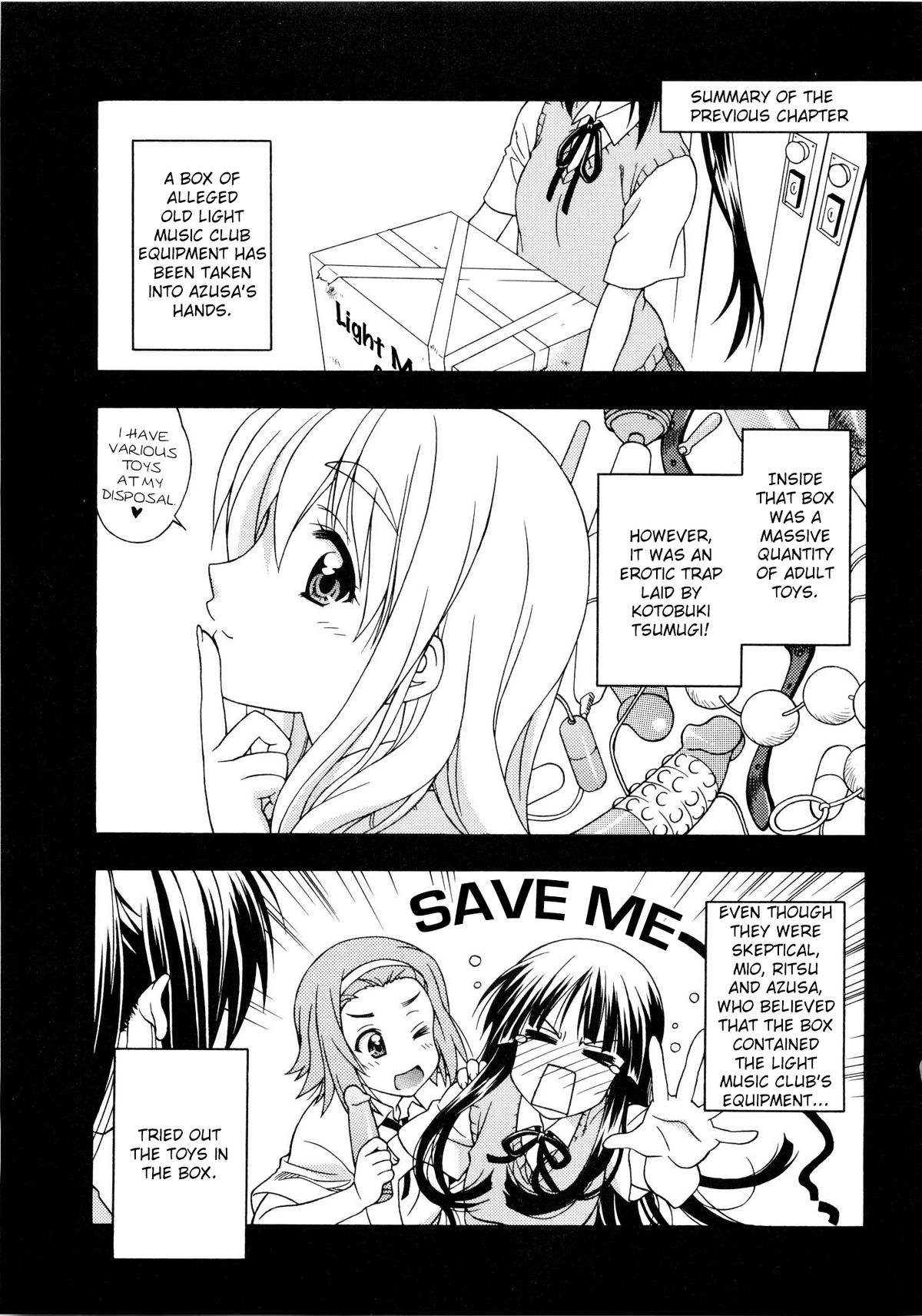 (C77) [GEIWAMIWOSUKUU!! (Karura Syou)] K-ON! BOX 2 (K-ON!) [English] [StolenTranslations] page 2 full