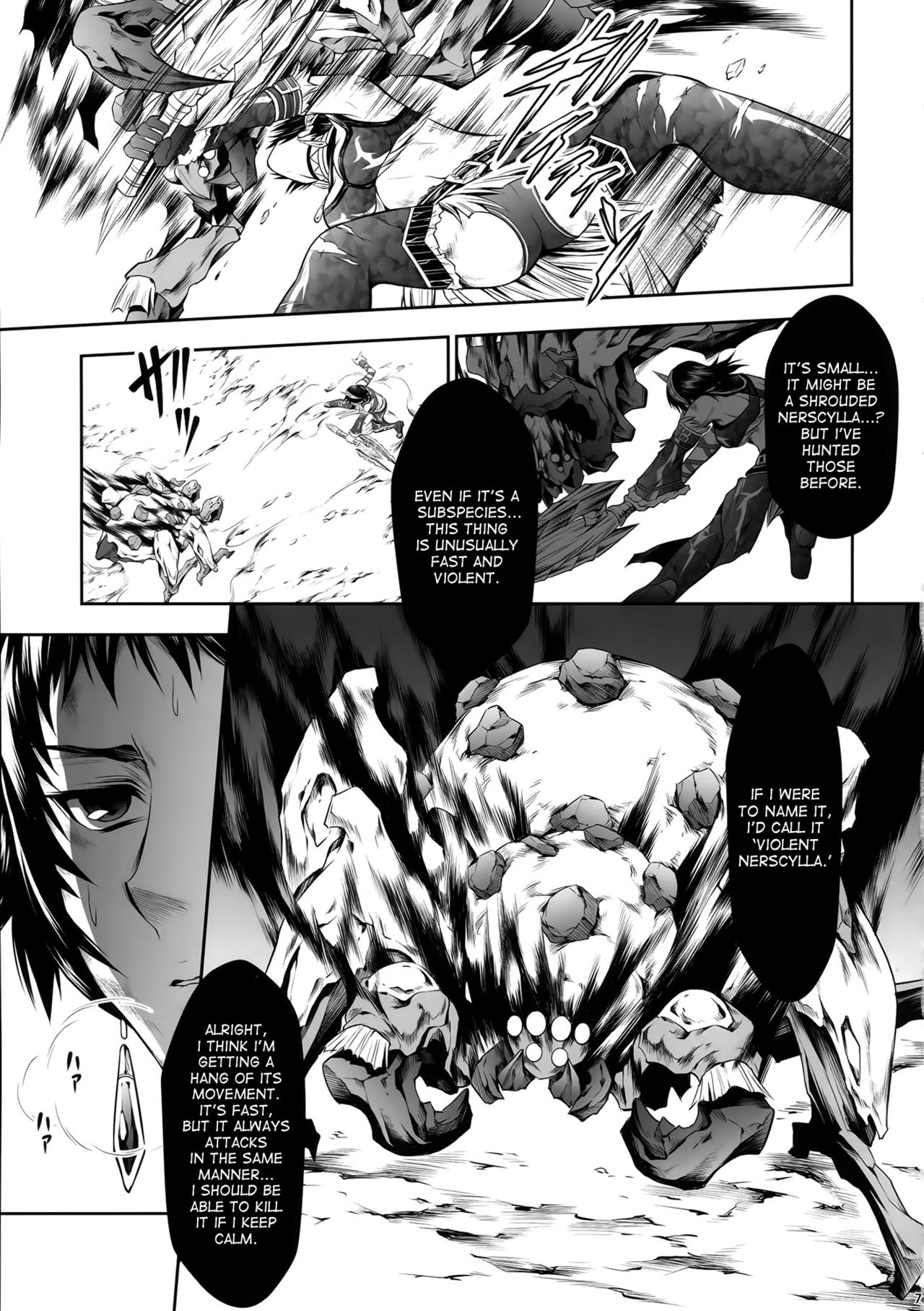 (C91) [Yokohama Junky (Makari Tohru)] Pair Hunter no Seitai Vol. 2-2 (Monster Hunter) [English] [desudesu] page 7 full