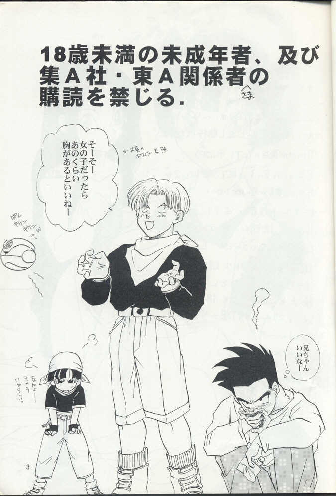 (C50) [Chirigami Goya, Fusuma go Ten (Shouji Hariko)] ZZ (Dragon Ball Z) page 3 full