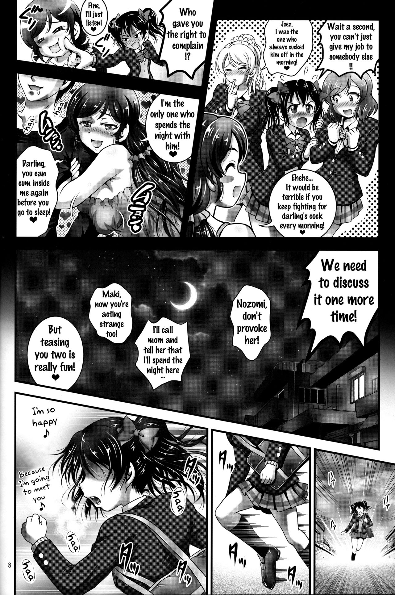 (C90) [Kuroyuki (Kakyouin Chiroru)] Ore Yome Saimin 3 (Love Live!) [English] {doujins.com} page 9 full