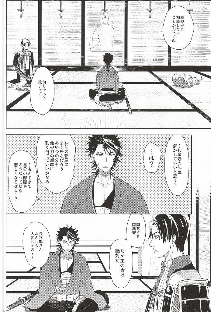 (C88) [Rabbit Foot (Mizusawa Sui)] IN THE DAWN (Touken Ranbu) page 29 full