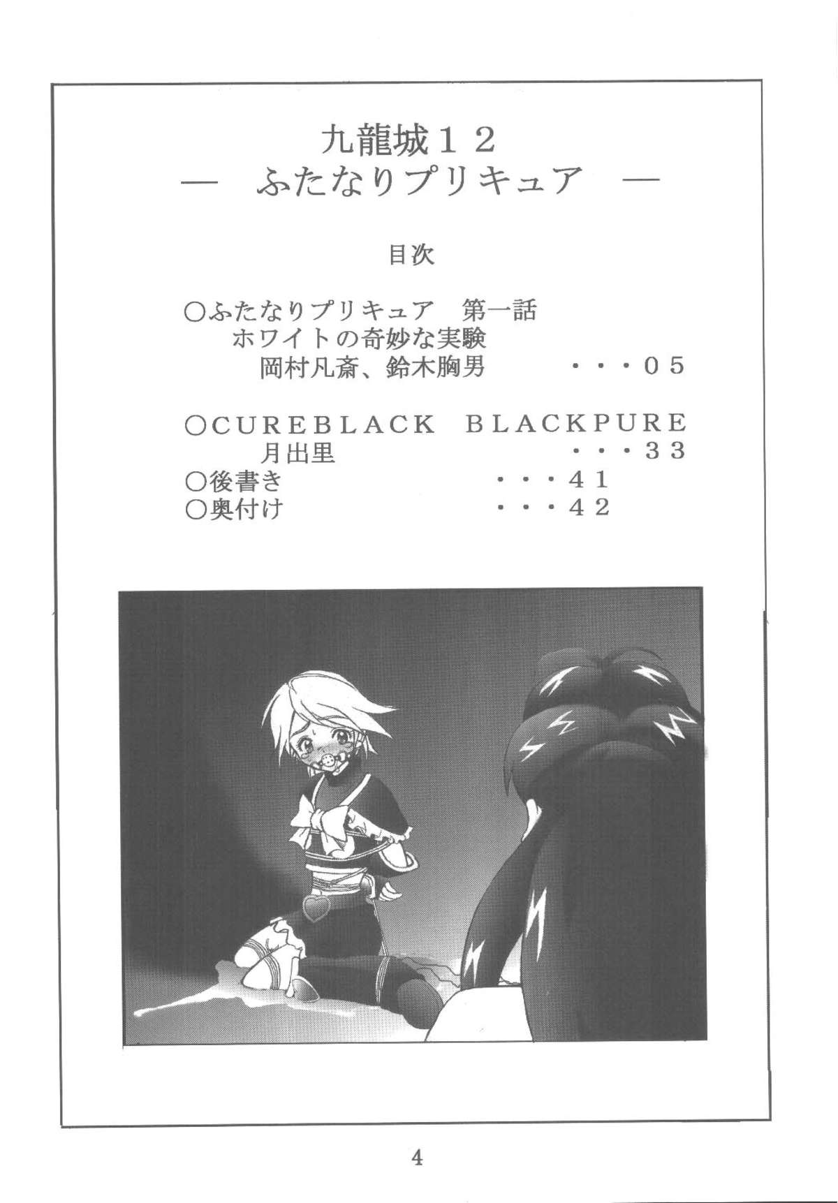 [Kuuronziyou (Okamura Bonsai, Suzuki Muneo, Sudachi)] Kuuronziyou 12 Futanari Precure (Futari wa Precure) [Digital] page 4 full
