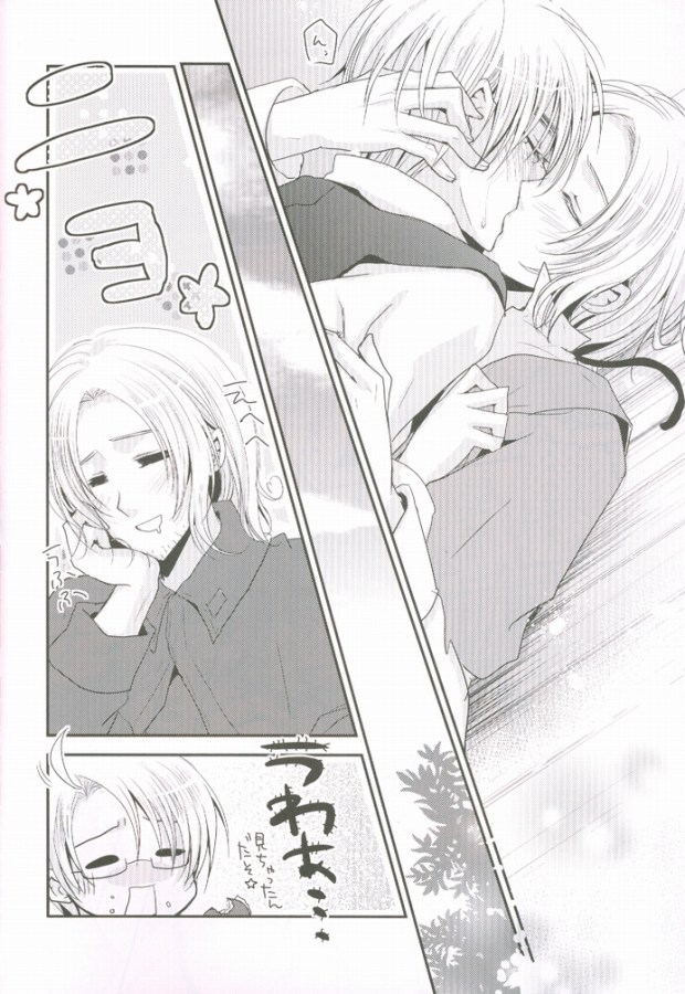 (SPARK4) [Dolce Einsatz (Tomoe Kiko)] Kocchi o Muite yo Honey x 2 (Axis Powers Hetalia) page 23 full