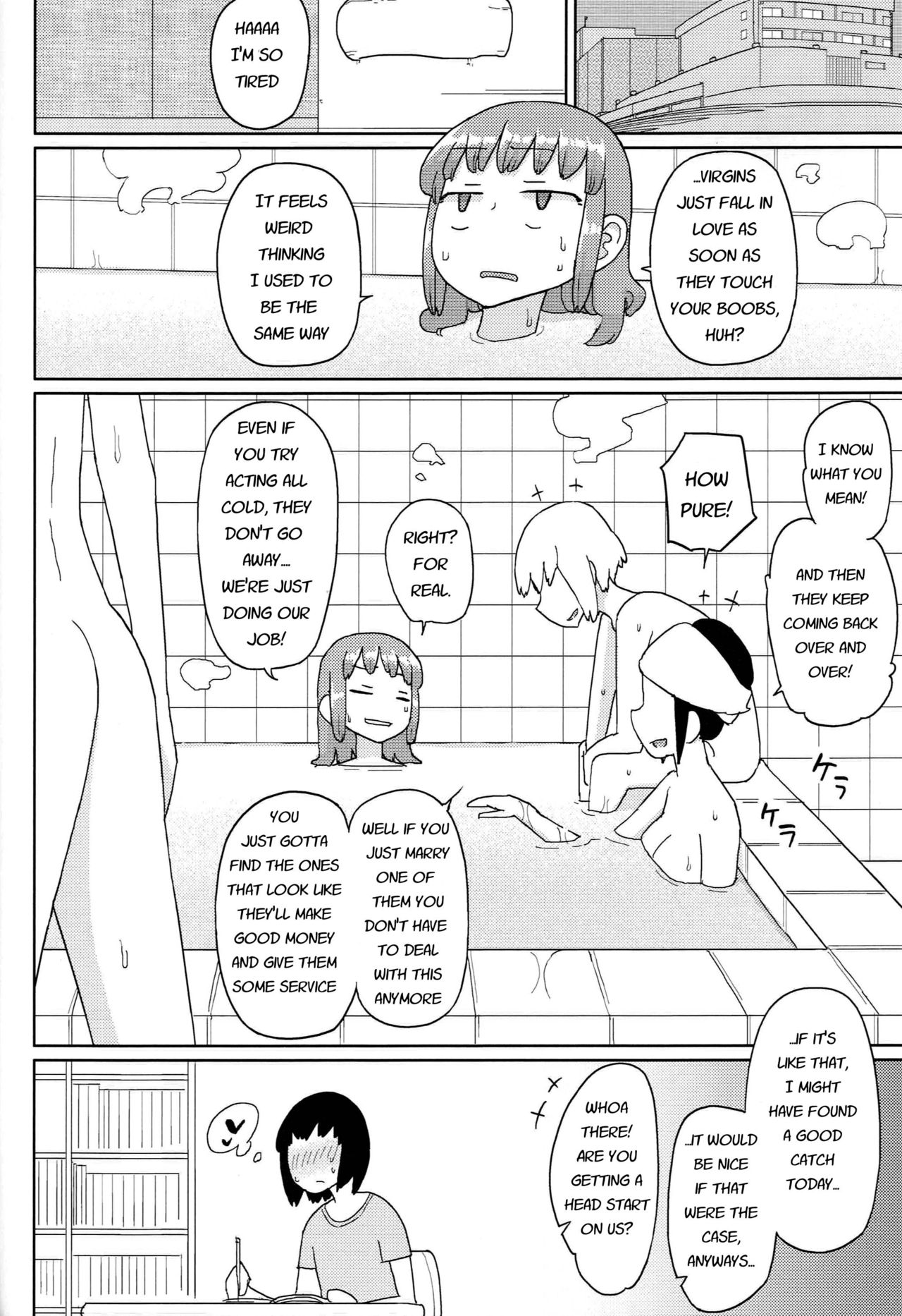 (C91) [Semimogura (Yoshiie)] TS Danshikou Fuzokuchuu Doutei Massage-bu | TS Boys School's Virgin Massage Club [English] page 21 full