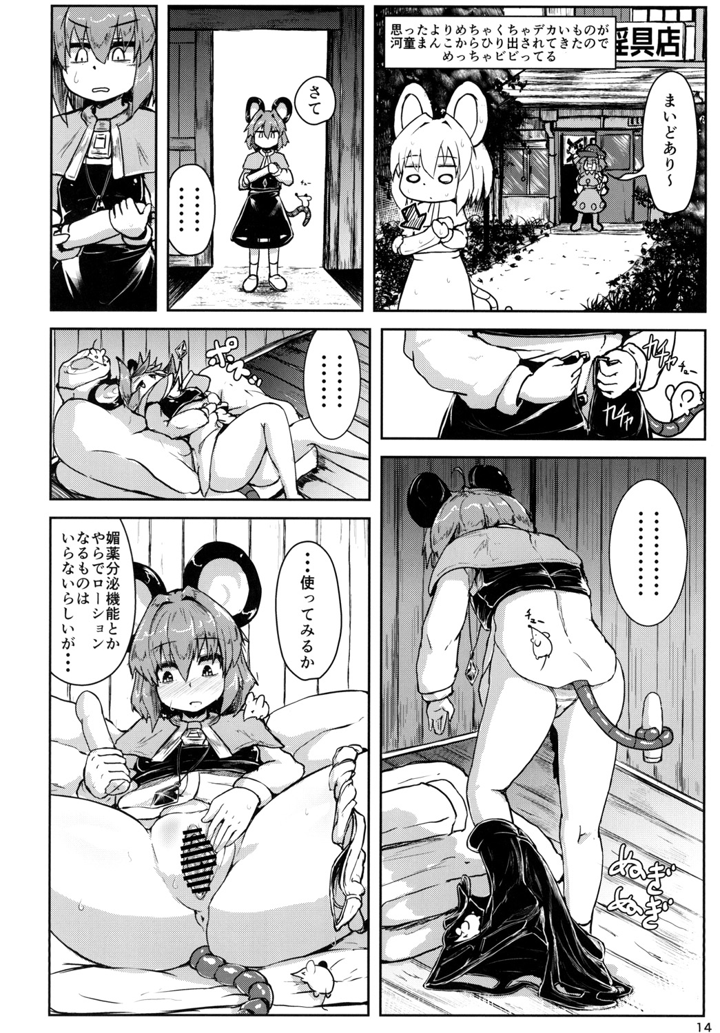 [Cheese Company (Peso)] Nazrin ga Goshujin no Tame ni Himitsu no Tokkun o Suru Hanashi (Touhou Project) [Digital] page 13 full