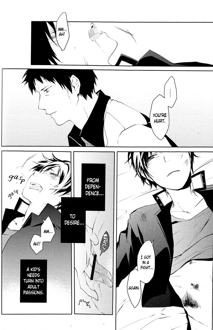 (C78) [WORLD BOX, Bon's (Yuu, Sumeragi Sora)] 2-nen to 8-kagetsu no Kiseki | A Journey of 2 Years and 8 Months (Durarara!!) [English] [ebil_trio] page 37 full
