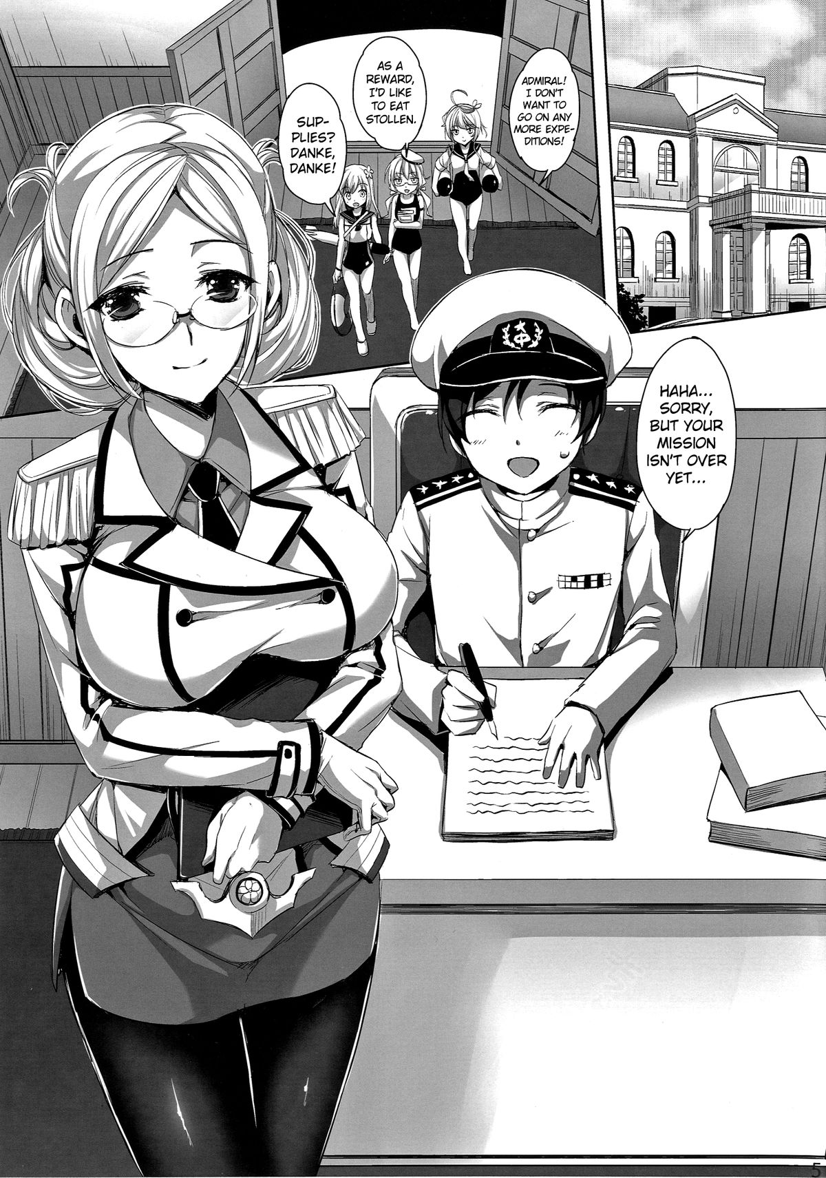 [Aigamodou (Ayakawa Riku)] Katori Sensei no Yasen Jugyou | Katori-sensei's Field Training (Kantai Collection -KanColle-) [English] {doujin-moe.us} [Digital] page 4 full