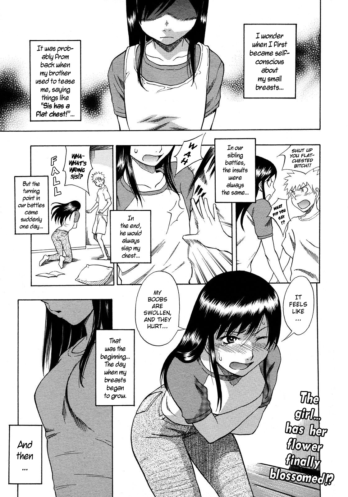 [Shiden Akira] Hinnyuu Kyonyuu History | Tiny Boobs Giant Tits History (COMIC Megastore 2008-03) [English] {Rhapfan} page 1 full