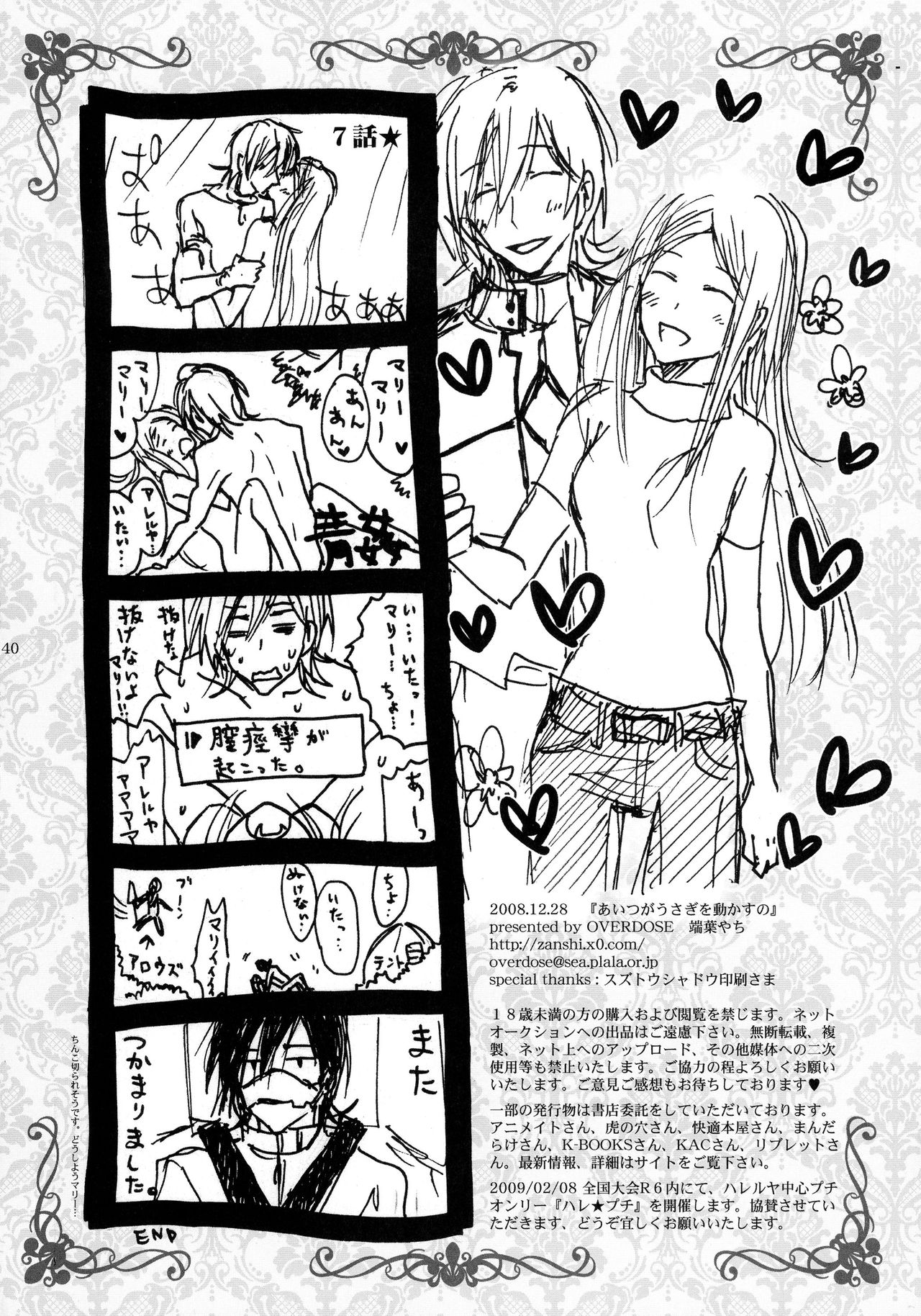 (C75) [OVERDOSE (Hashiba Yachi)] Aitsu ga Usagi o Ugokasu no (Kidou Senshi Gundam 00) page 40 full