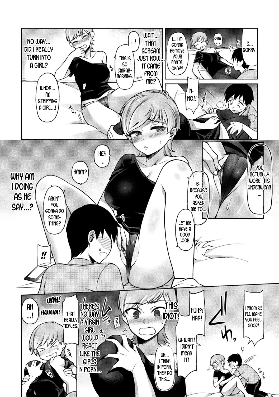 [F Mushoku] Reversible H (Bessatsu COMIC Unreal Bishoujo Hacking ~ Hatsujou Sasetari Ayatsuttari Hyoui Nyotaika Shitari!? Vol. 2) [English] [desudesu] [Digital] page 4 full