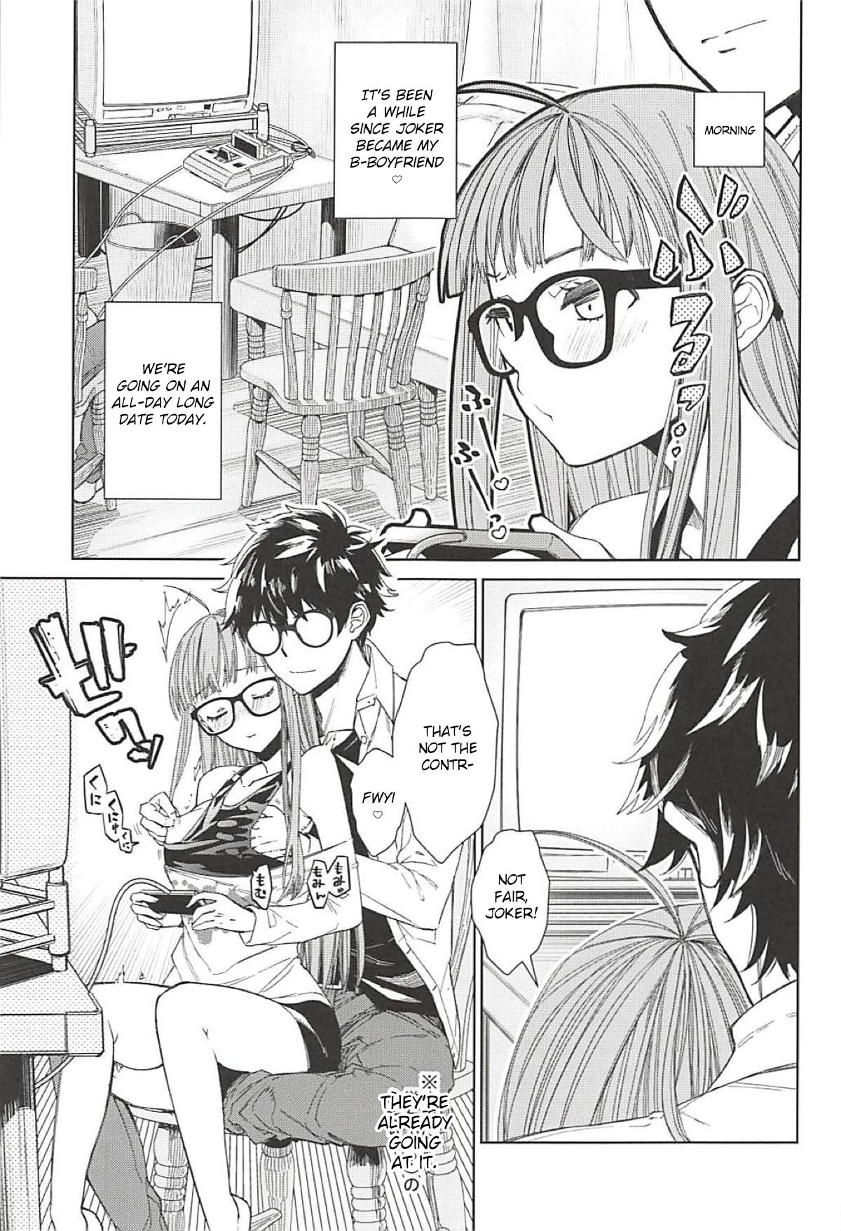 (C94) [Kindergarten (Hobo3)] Futaba to Kareshi no Ecchi na Ichinichi (Persona 5) [English] [CrowKarasu] page 2 full