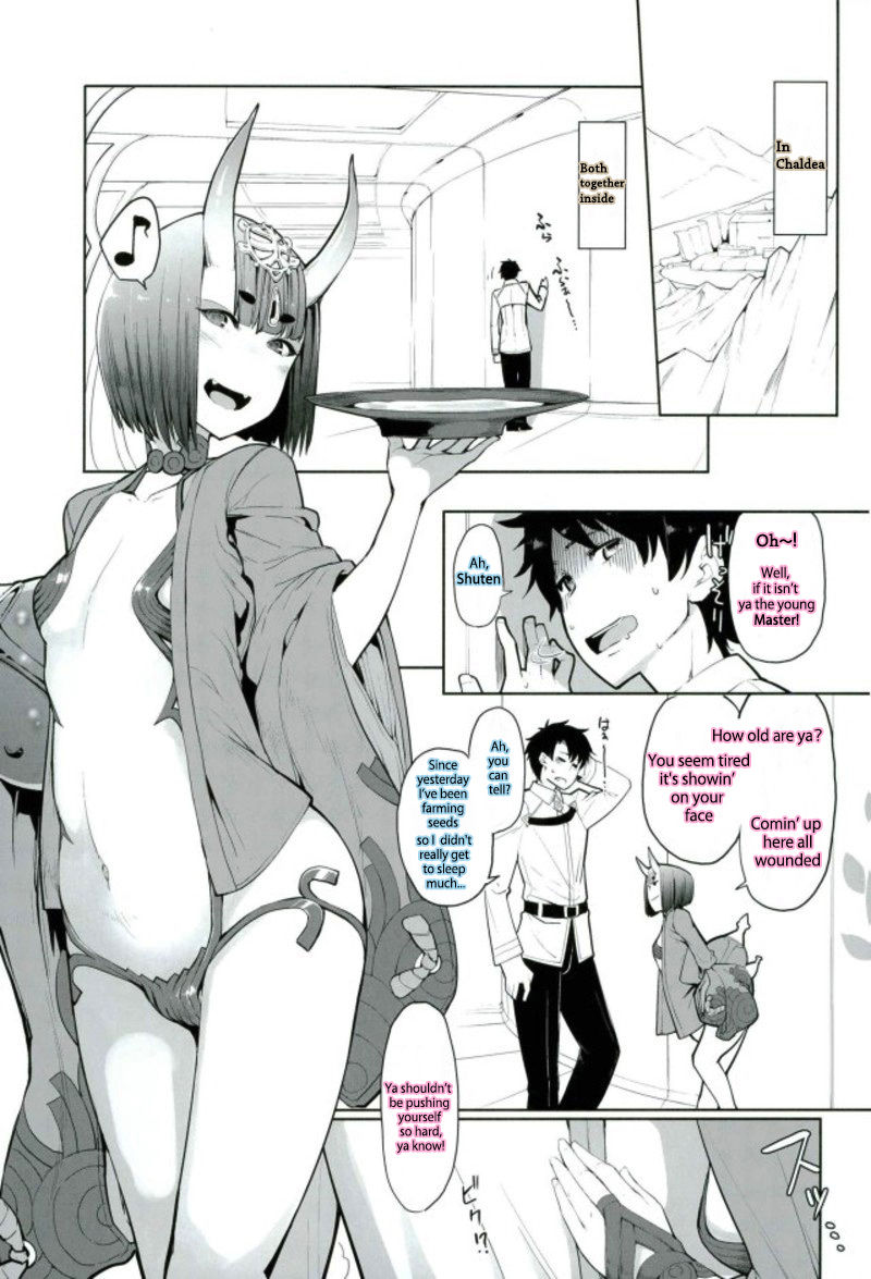 (C93) [IRON GRIMOIRE (SAKULA)] Sake ni Nagasare Oni ni Oboree (Fate/Grand Order) [English] [フロギィTL] page 2 full