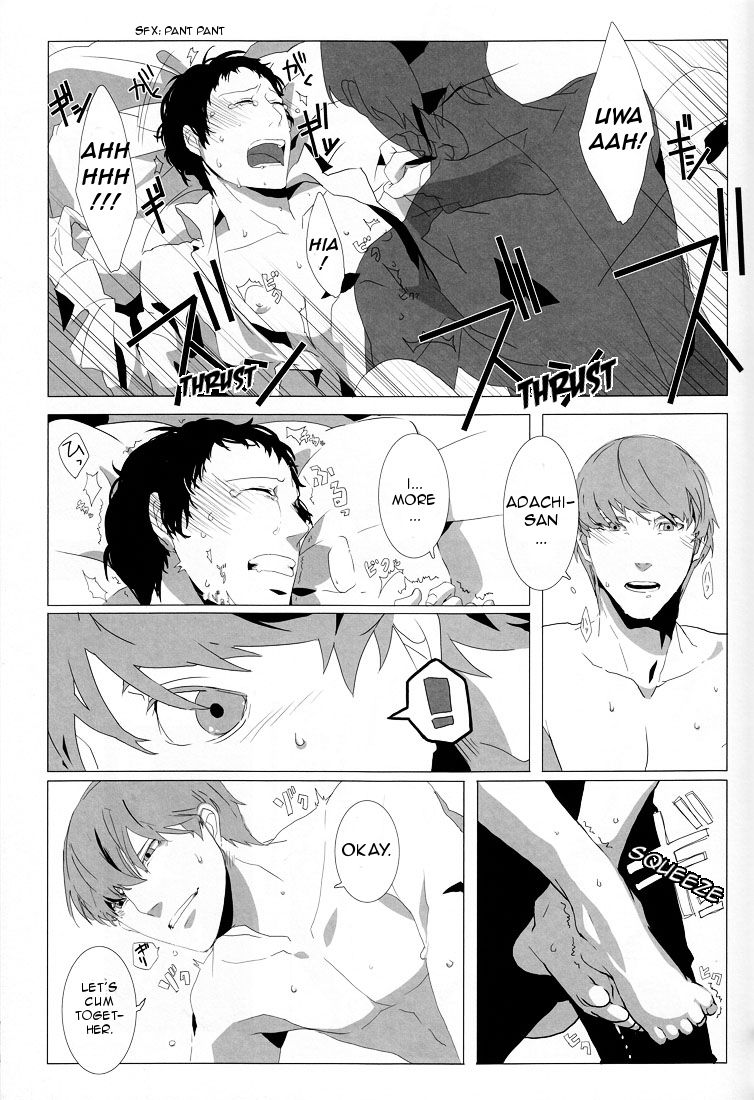 (C78) [Drow4 (HG)] Let's Eat. Shujinkou ga Adachi Tohru o Oishiku Itadaku Hon | Let's Eat. A Delicious Hero, Adachi Tohru Doujinshi (Persona 4) [English] [Kuki Tan] page 24 full