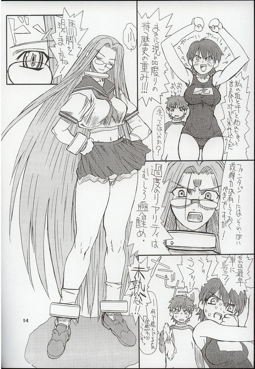(Kyonyuukko 3) [Power Slide (Uttorikun)] Akihime Ni (Fate/stay night) page 14 full