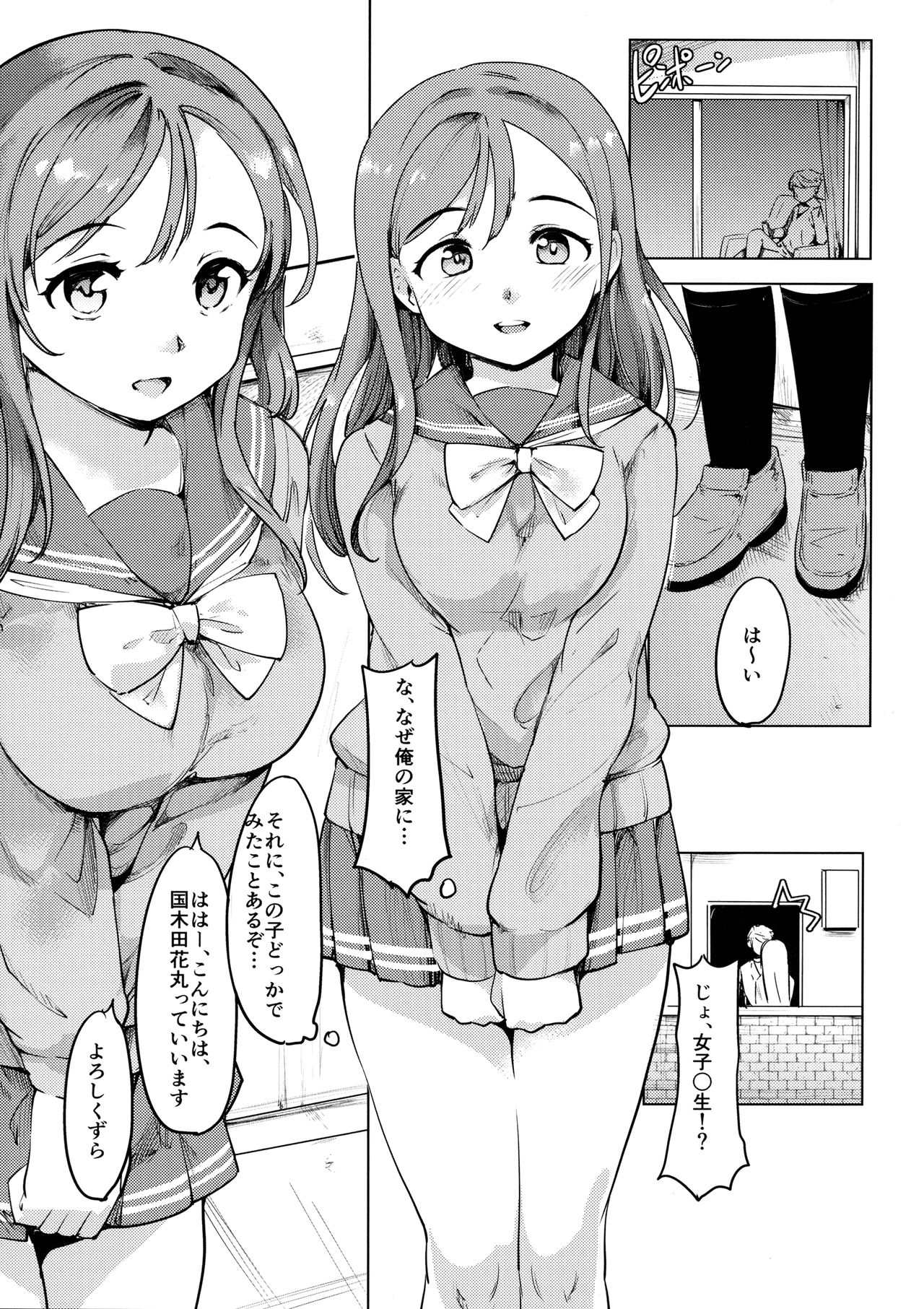 (C91) [PARANOIA CAT (Fujiwara Shunichi)] Maru-chan to H na Koto Suru Hon (Love Live! Sunshine!!) page 2 full