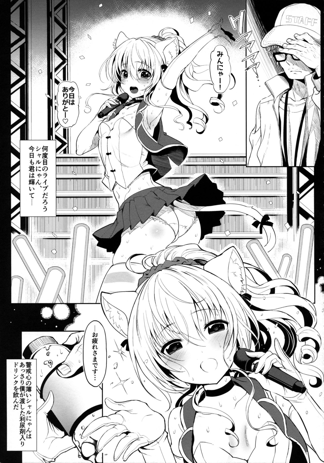 (C90) [sirojio (Kiryuu Mina)] Nekomimi Idol o Omochikaeri Shite Mita page 4 full