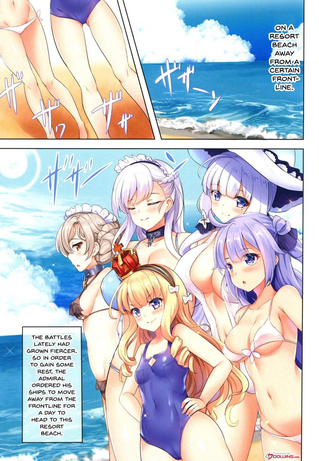 [SOTIKOTI (soramoti)] ROYAL Vacation (Azur Lane) [English] {Doujins.com} [Digital] page 2 full