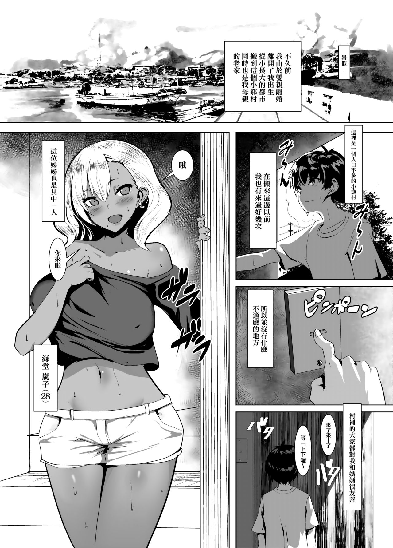 [Yumenekoya (Muunyan)] Kuro Gal Hitozuma to Natsuyasumi [Chinese] [就變態翻譯組一人樣 x 我尻故我在個人漢化#47] [Digital] page 4 full