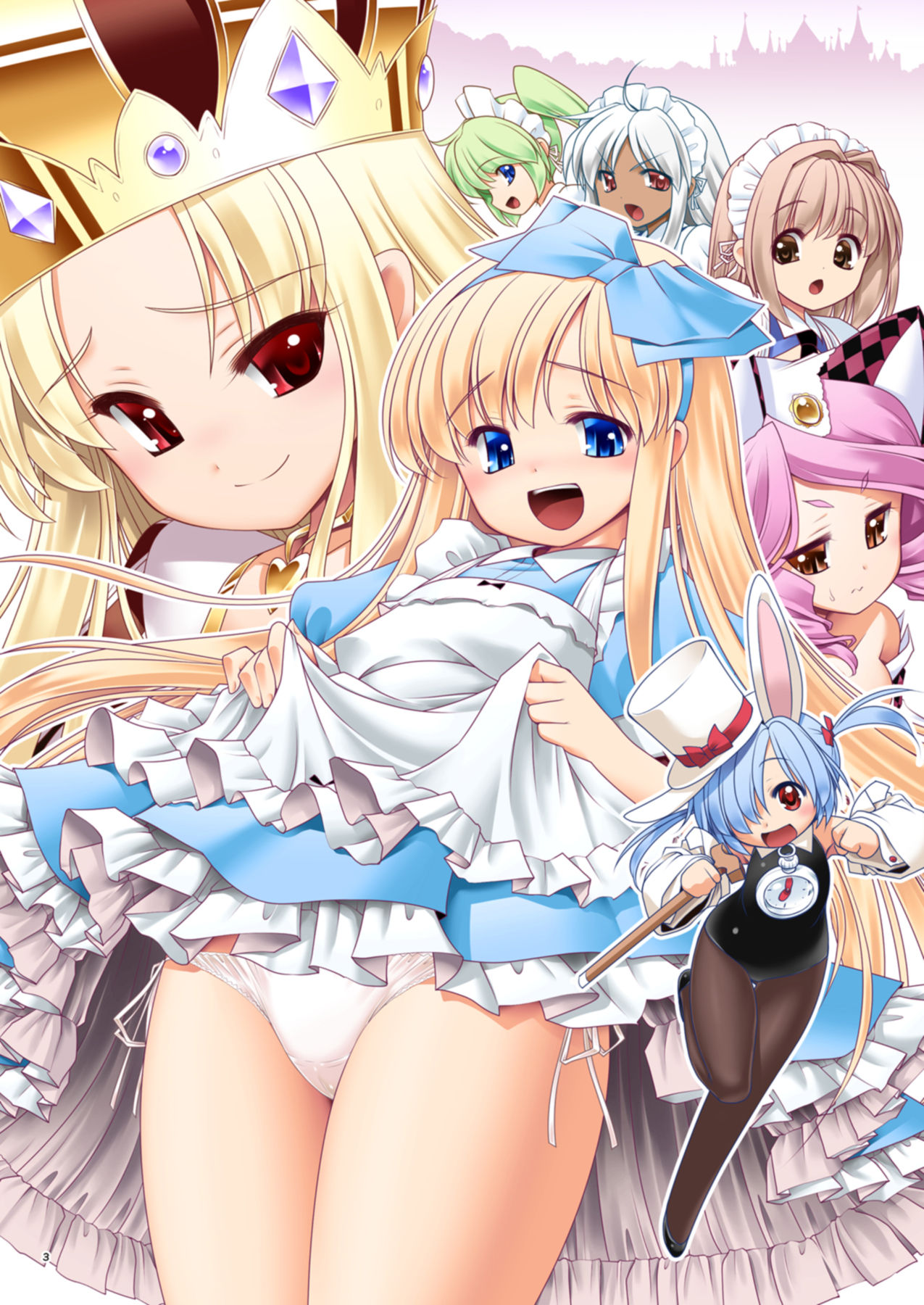 [Yosutebito na Mangakaki (Tomoki Tomonori)] Fushigi no Kuni wa Tanetsuke Biyori (Alice in Wonderland) [Digital] [Chinese] [幻境灵歌个人汉化] page 3 full