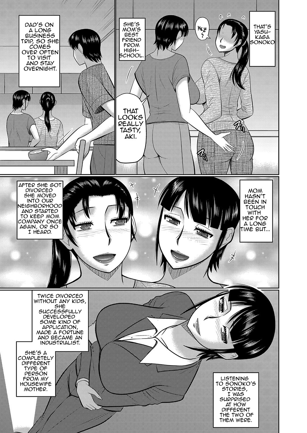 [Hatakeyama Tohya] Haha no Shinyuu Boku no Aijin | My Mom's Best Friend is My Lover [English] [Amoskandy] page 3 full