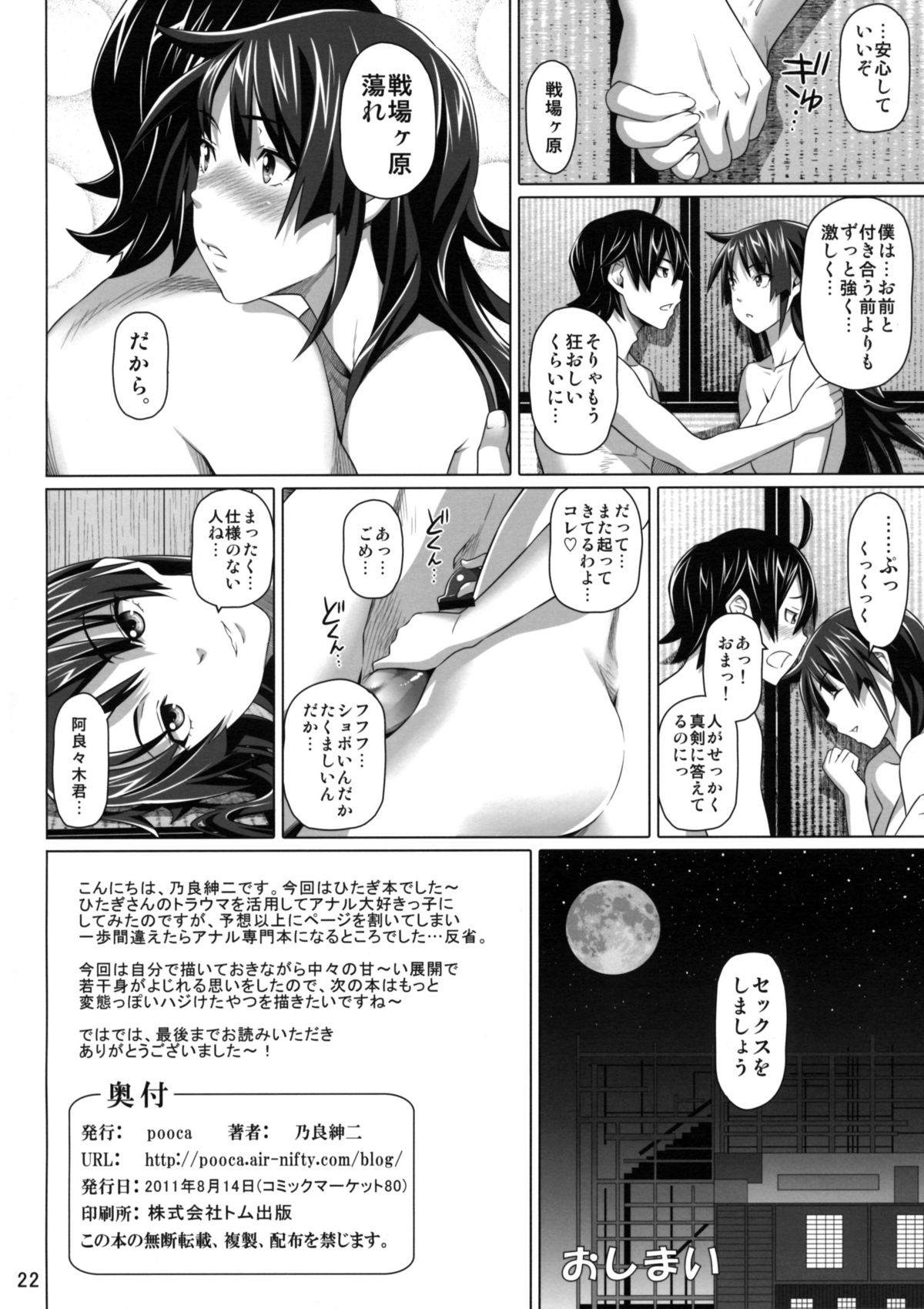 (C80) [pooca (Nora Shinji)] Yarimakuriyo. (Bakemonogatari) page 21 full