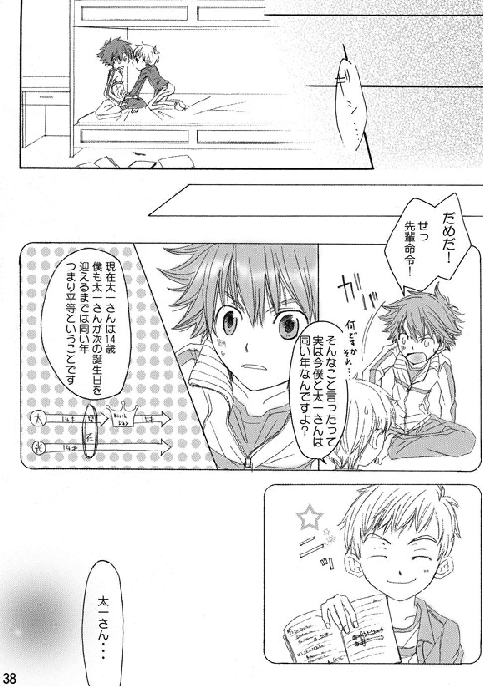 (C74) [Batsu freak (Kiyomiya Ryo)] RE: (Digimon Adventure) page 37 full