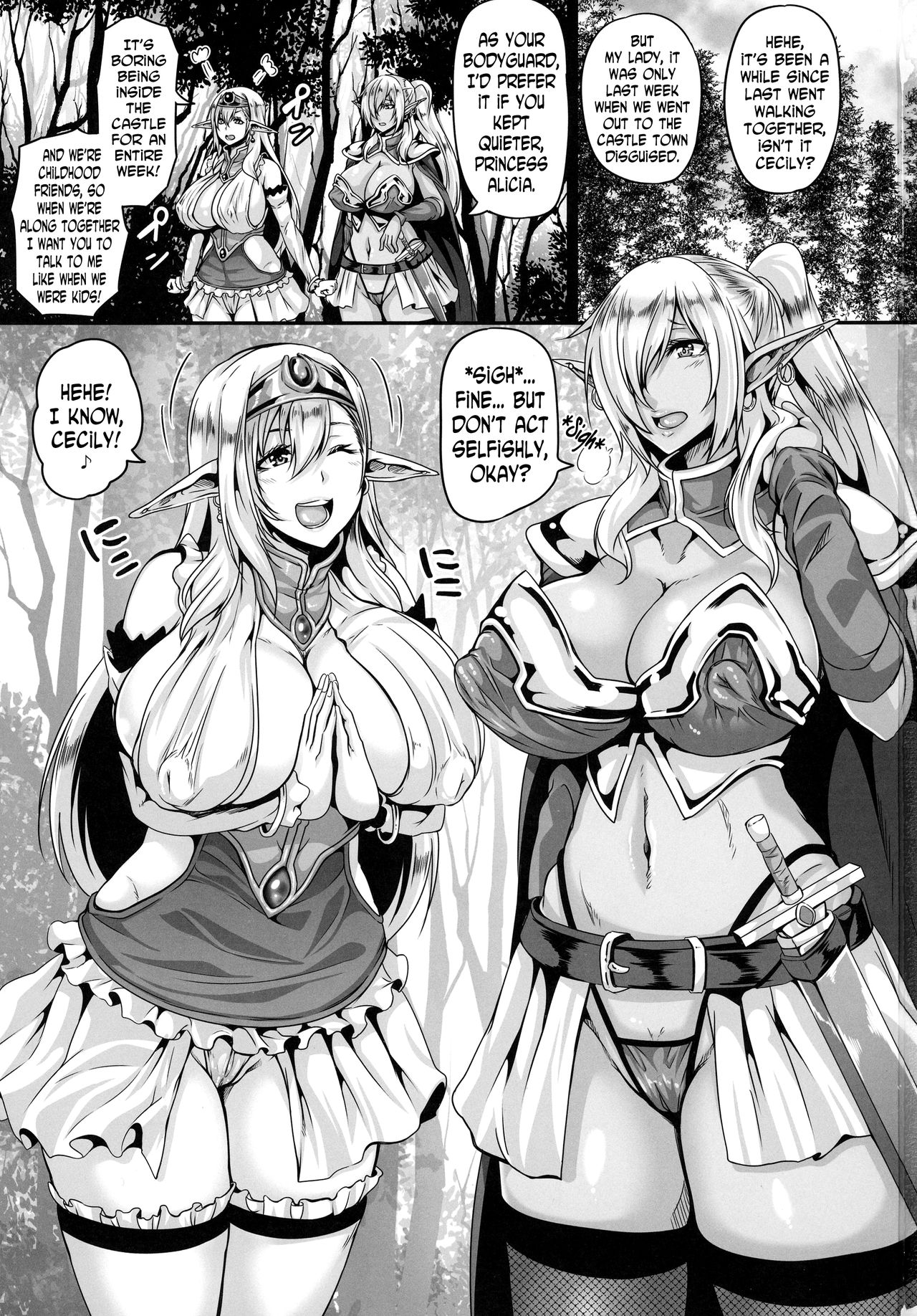(C91) [Tiramisu Tart (Kazuhiro)] Reishuu no Dark Elf [English] [N04h] page 3 full