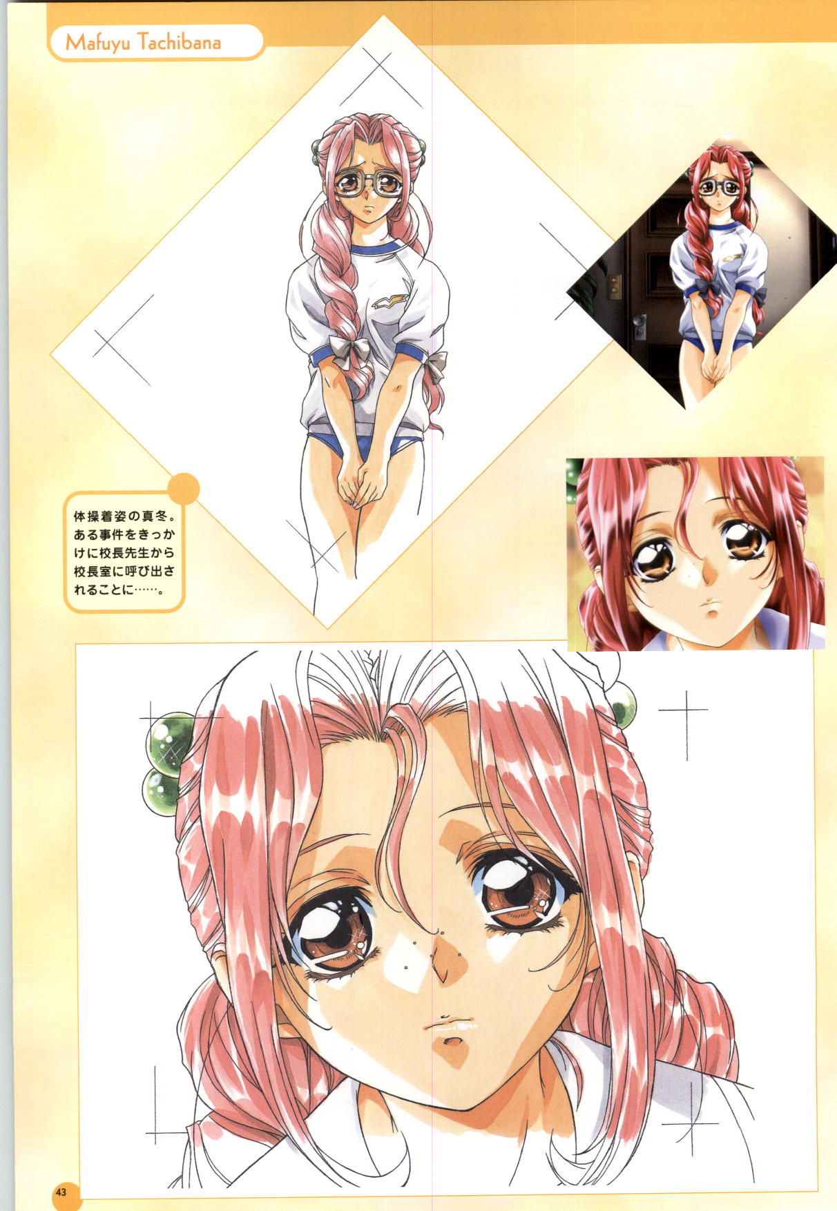 [Yokota Mamoru, Dodai Shouji] Septem Charm Magical Canan Visual Guide - Compass Official Artbook page 44 full