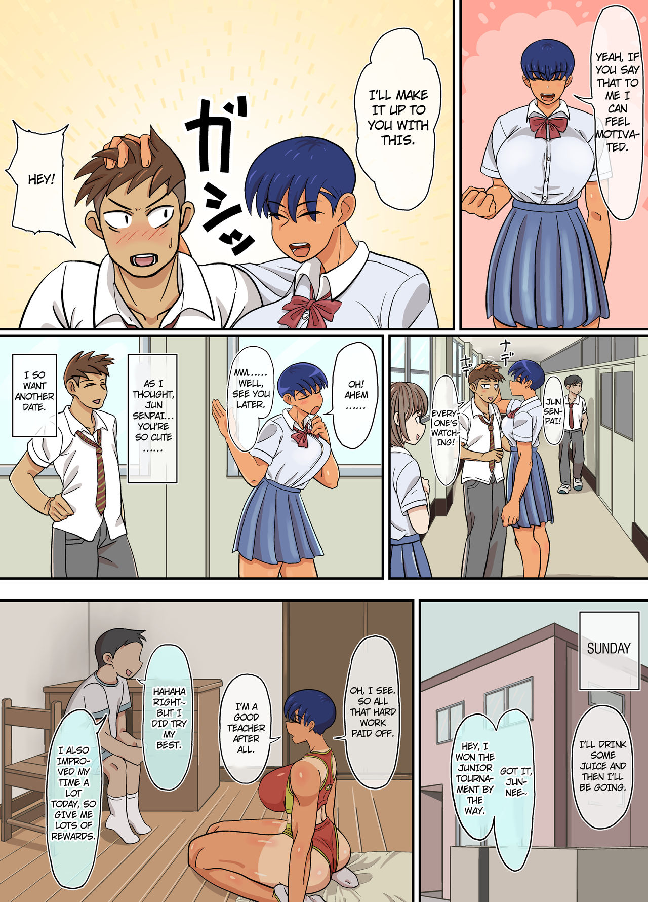 [Harpsichord] Jun-Senpai to Kusojari to | Jun-senpai and the Shitty Brat [English] [7777ale7777] page 37 full