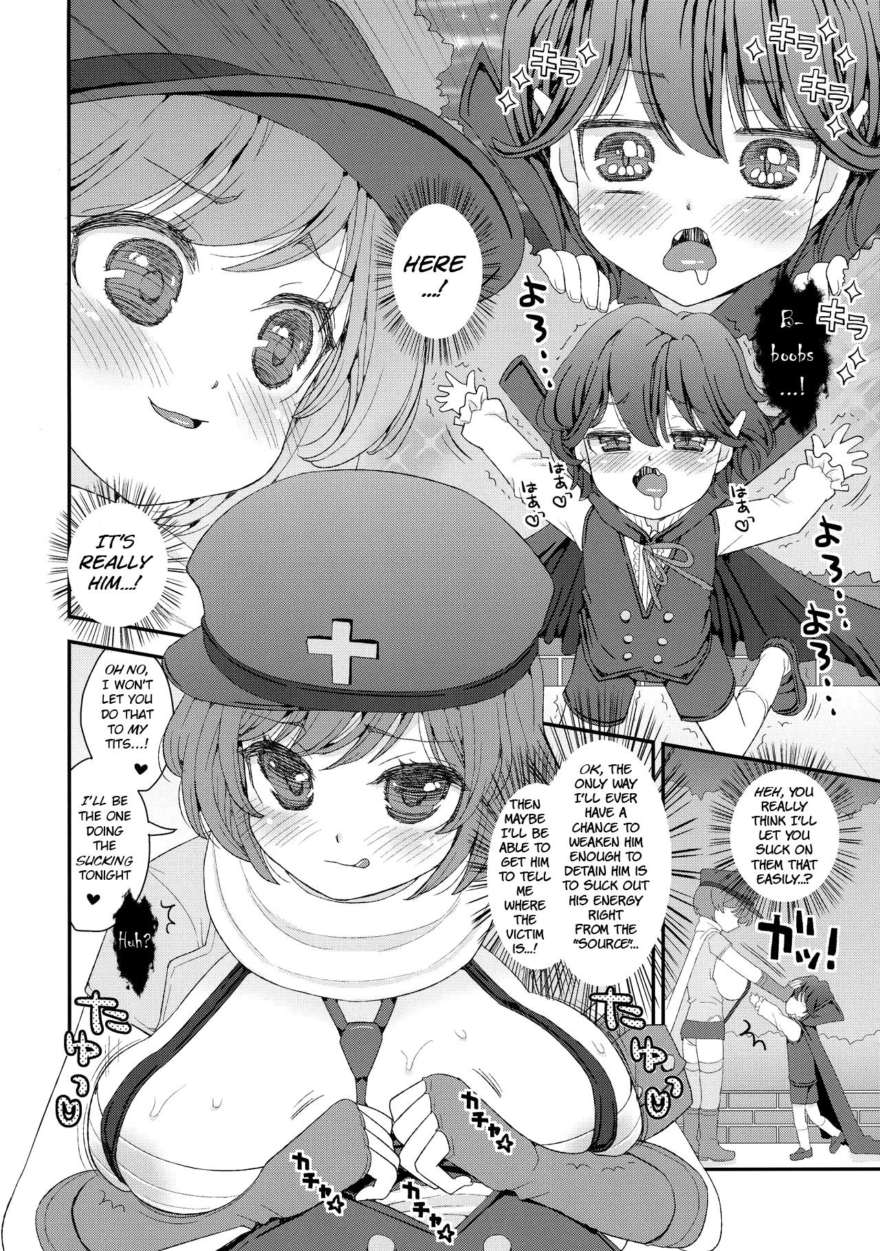 (C92) [Suzune Rai Chikashitsu (Suzune Rai)] OneShota Kyuunyuuki Paizuri Hunter [English] [BSN] page 7 full