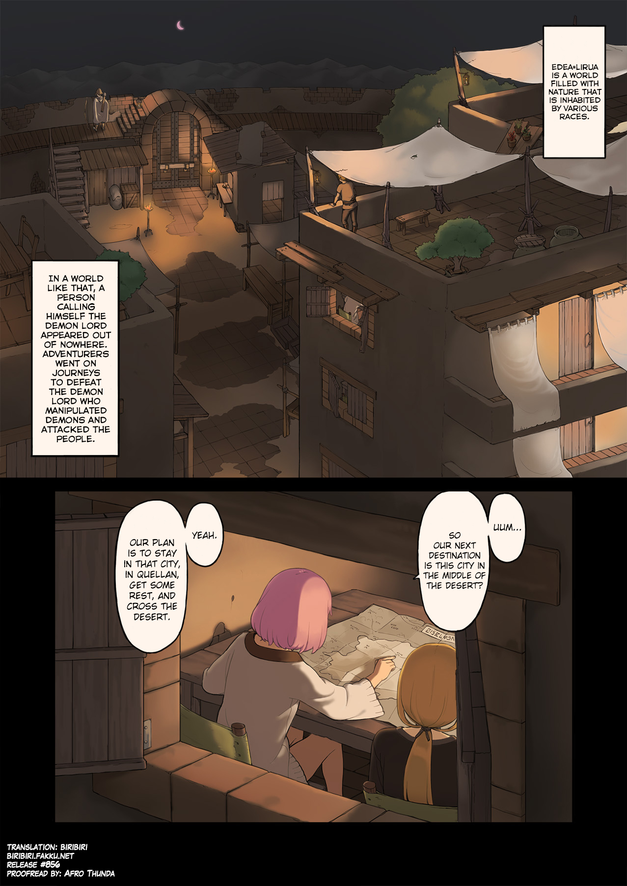 [Irotenya] Onna Boukensha-tachi ga Sabaku no Oasis ni Tachiyoru to... [English] [biribiri] page 2 full
