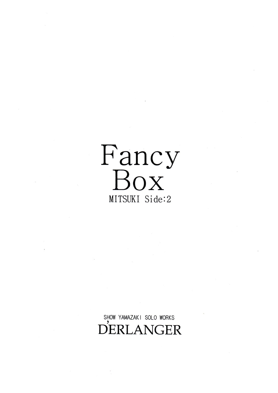 [D'ERLANGER (Yamazaki Show)] Fancy Box MITSUKI Side:2 page 16 full