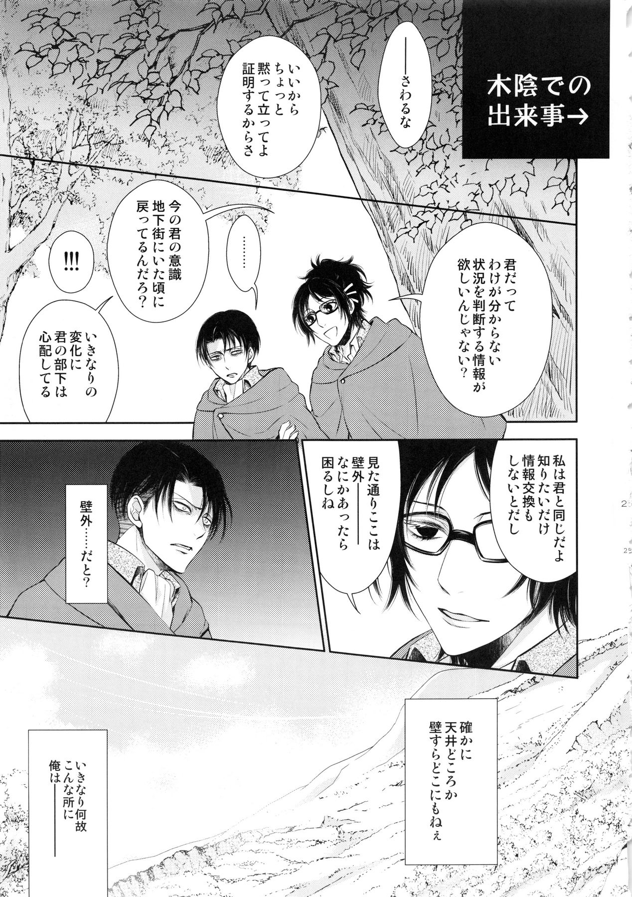 (SPARK10) [RIX (Mamiya)] Abare Kikoushu to Abareuma de Kioku Soushitsu (Shingeki no Kyojin) page 25 full