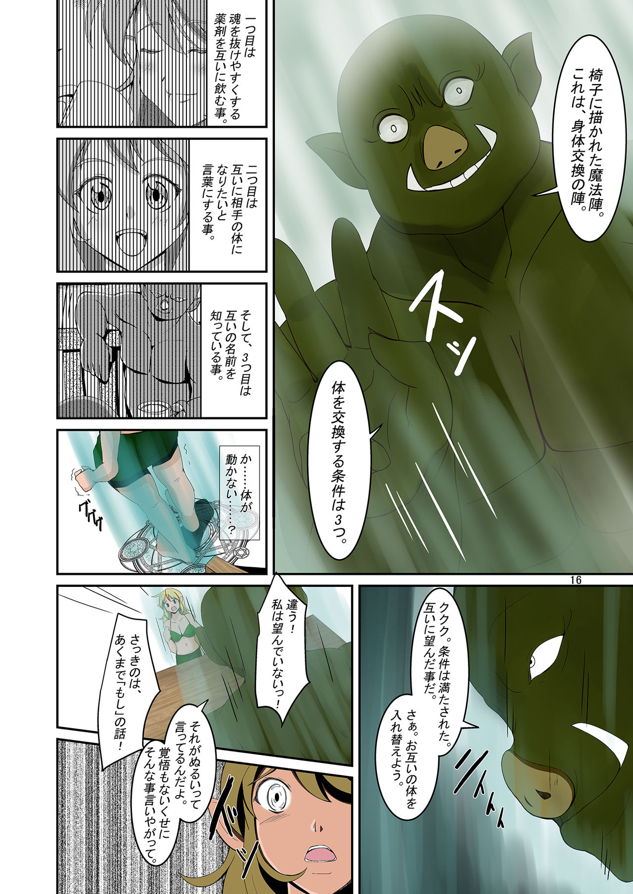 [Iwashita Shoten (Iwashita)] Elf to Orc no Irekawari Dark Bon [Digital] page 15 full