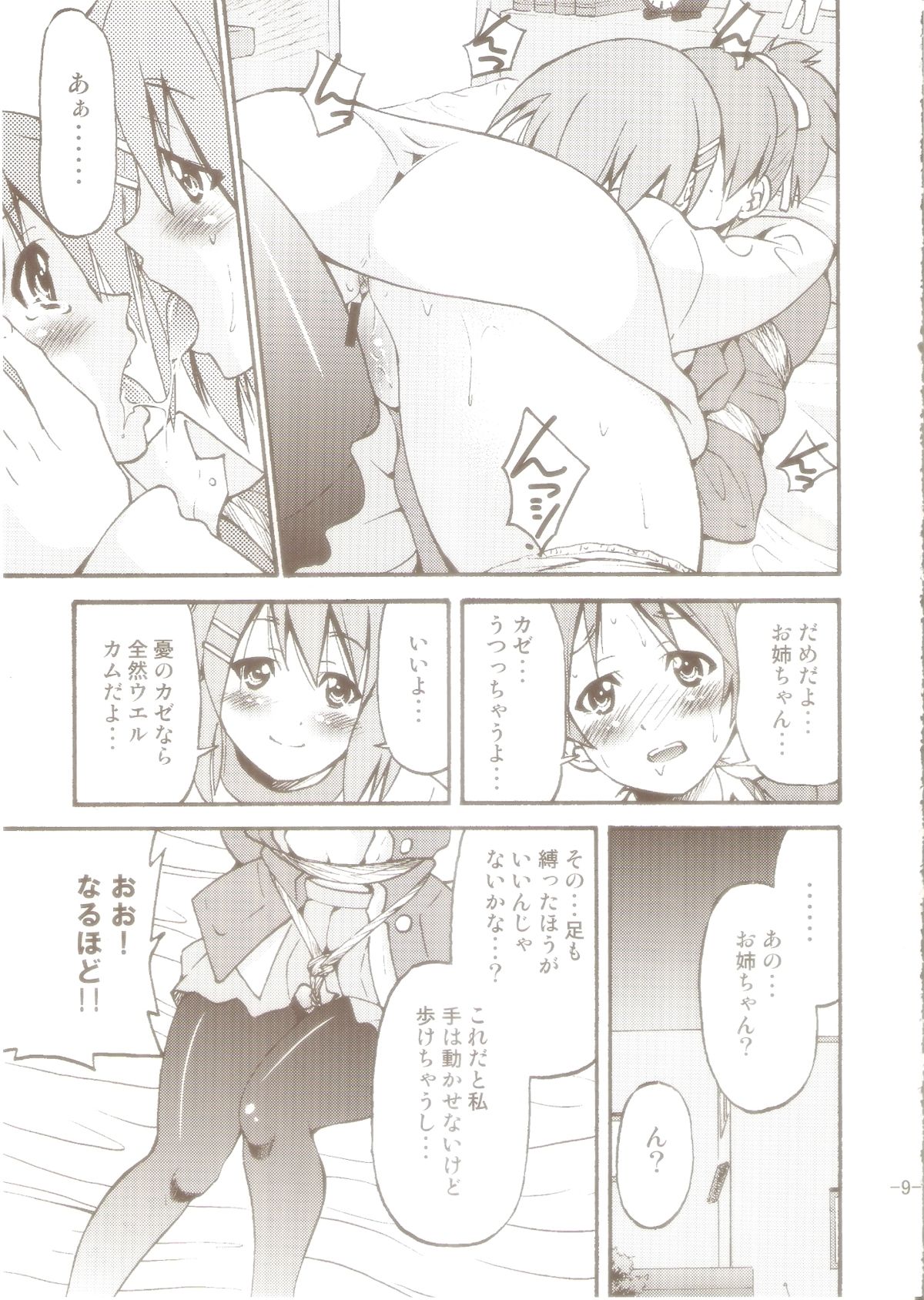 (C77) [Ponyfarm (Inoue Yoshihisa)] PONY-ON! 2 ~Onee-chan no Nawa tte Attakaku te Kimochi ii yo ne? (K-ON!) page 8 full
