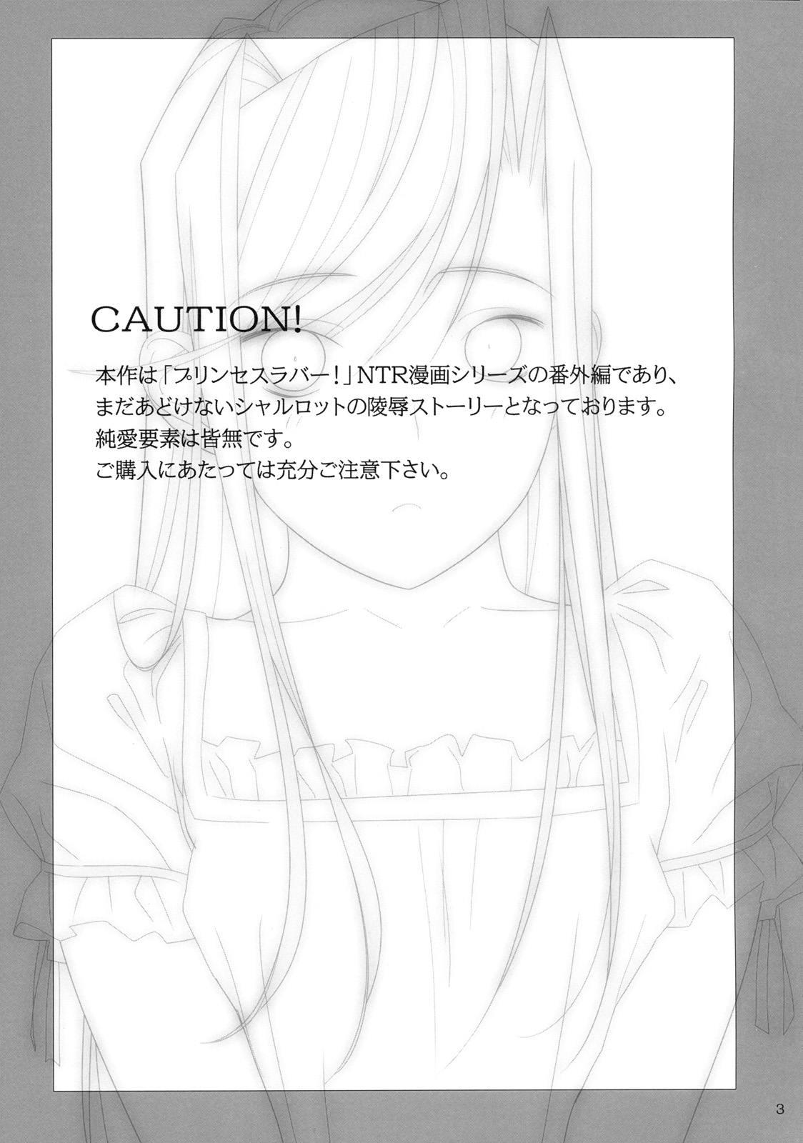 (C77) [Hito no Fundoshi (Yukiyoshi Mamizu)] Admired beautiful flower.EXTRA (Princess Lover!) [Chinese] page 2 full