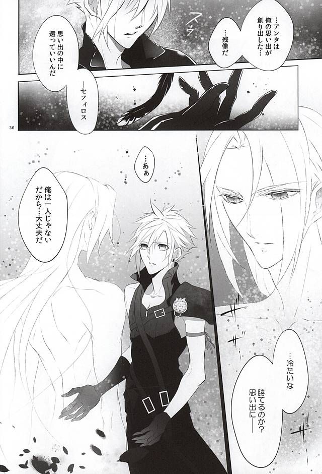 (SUPERKansai21) [Nikudaifuku (Yamada Niku)] The Heart Asks Pleasure First (Final Fantasy VII) page 34 full