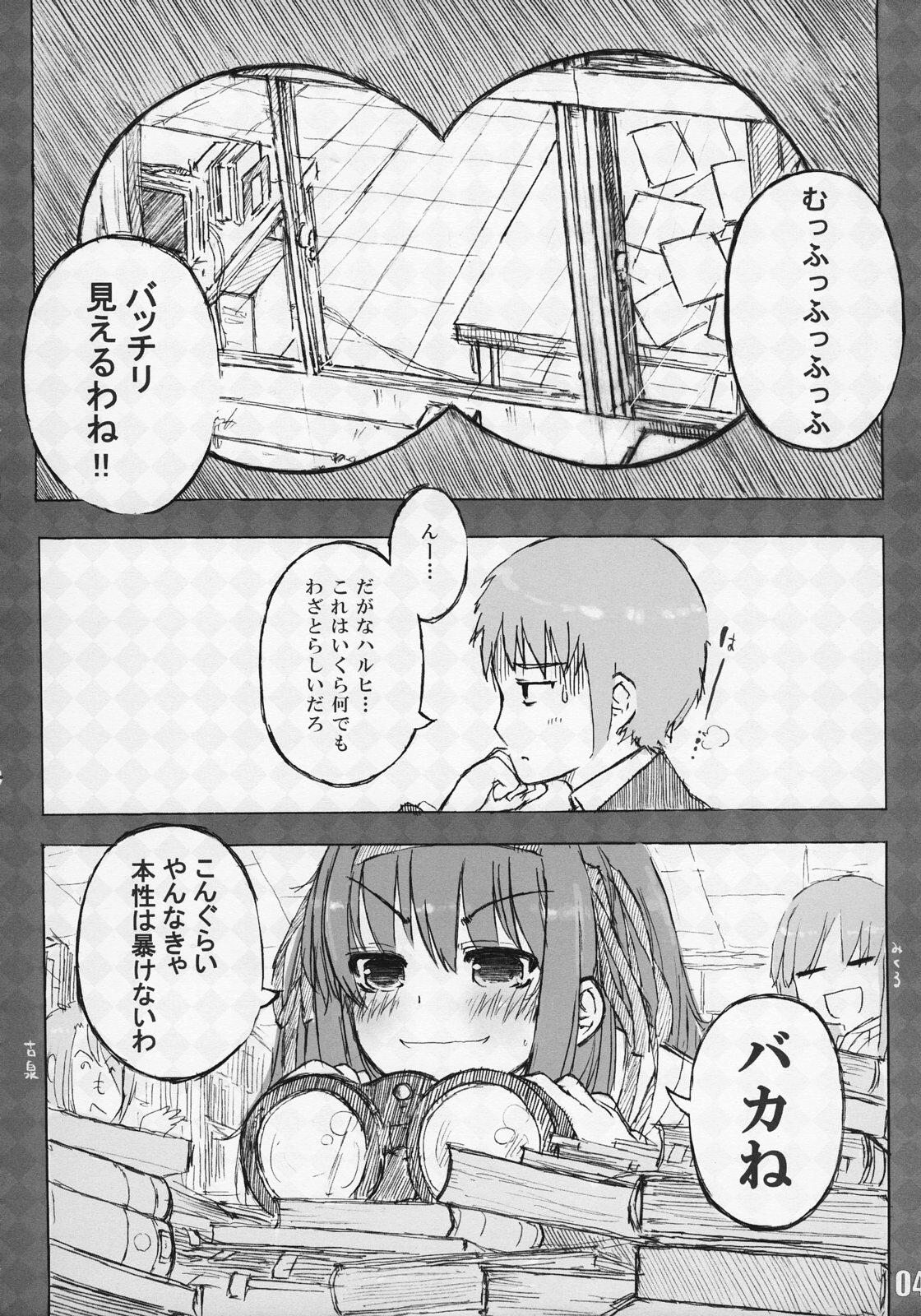 [Tenro no Kokoromi] Nagato ga hitori de shichau hon (The Melancholy of Haruhi Suzumiya) page 3 full