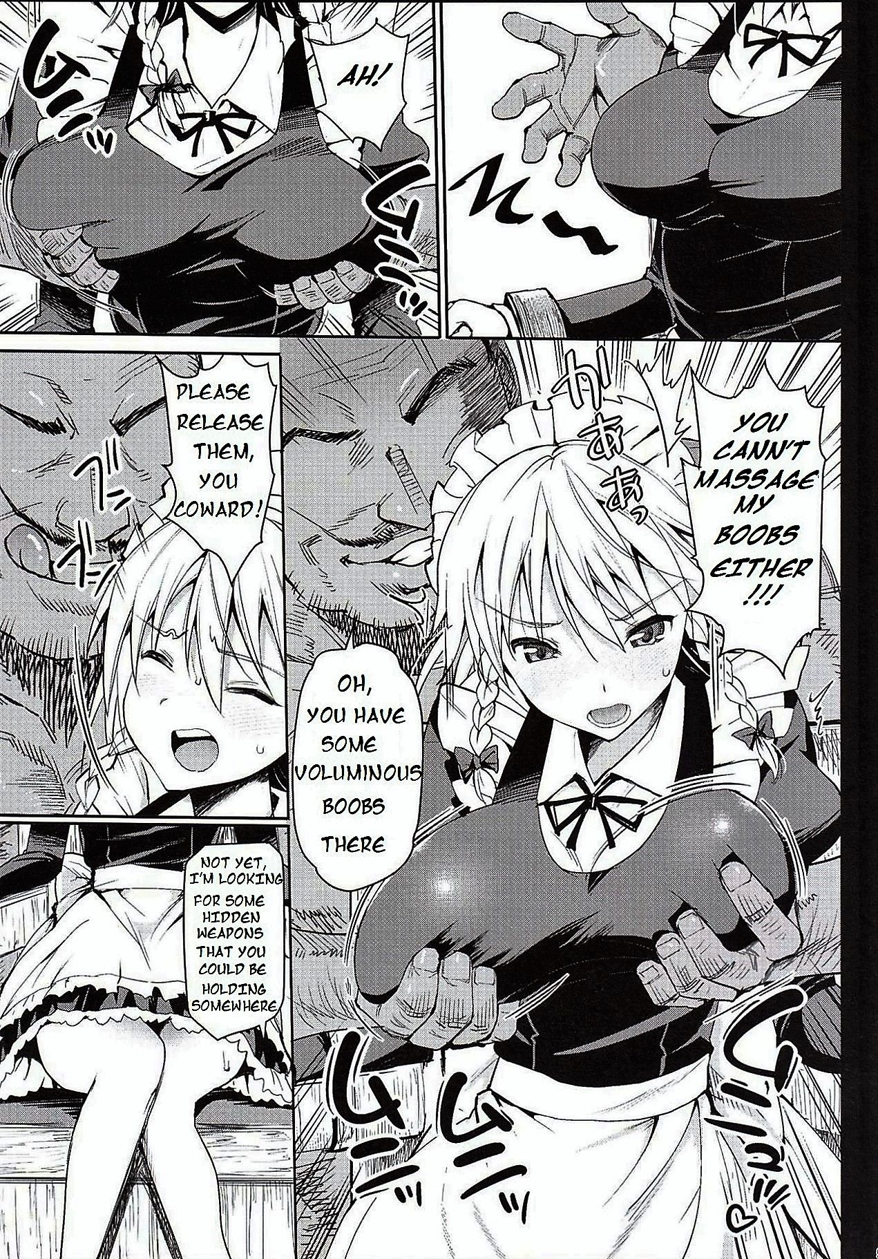 [Eromazun (Ma-kurou)] Izayoi Sakuya o Rachi Kankin & Shuudan Boukou (Touhou Project) [English] page 7 full