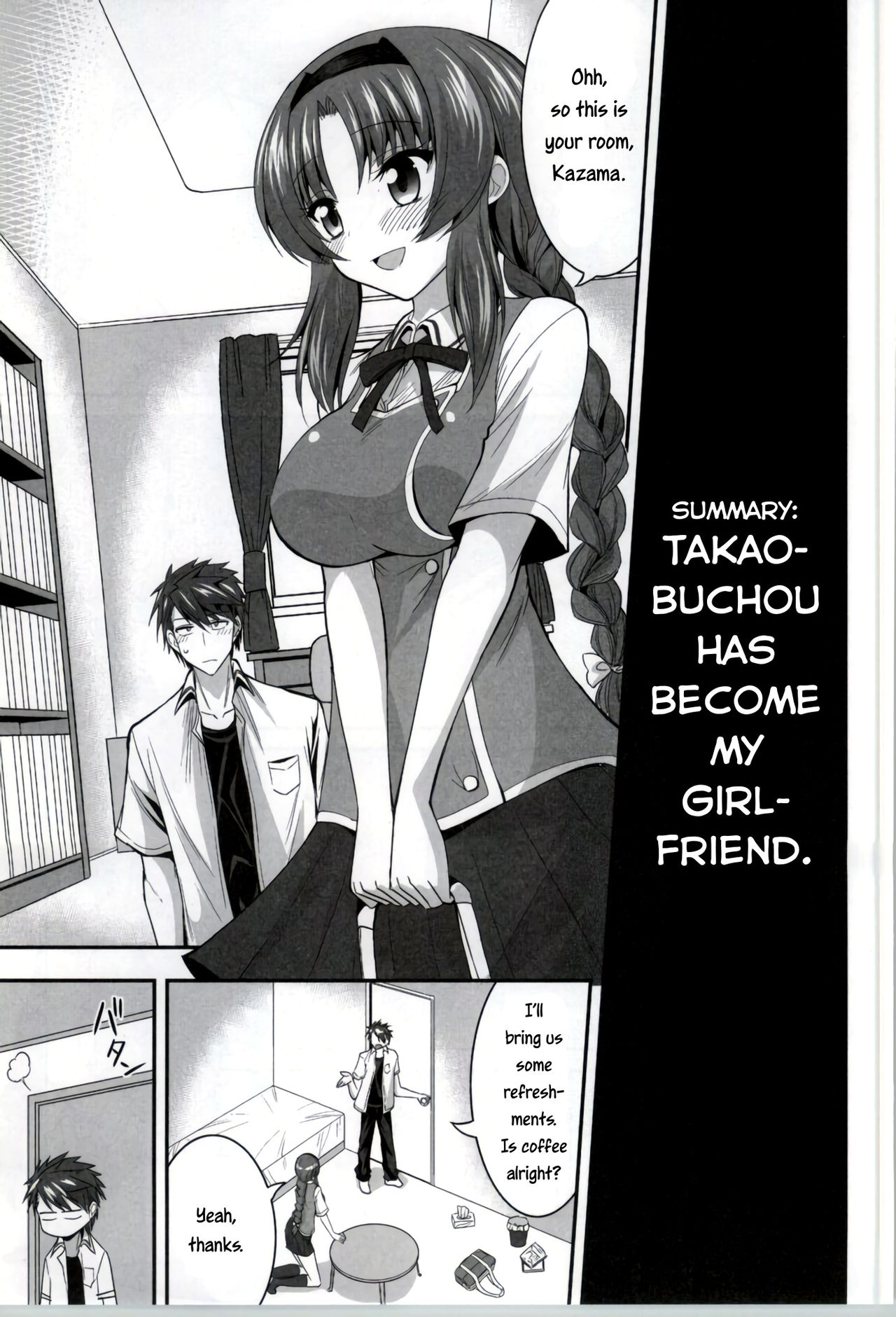 [ASIANBOY (Hasemi Ryo)] Takao-buchou to Tsukiau Koto ni Narimashita | I started dating Club President Takao (D-Frag!) [English] [EHCOVE] [Digital] page 2 full
