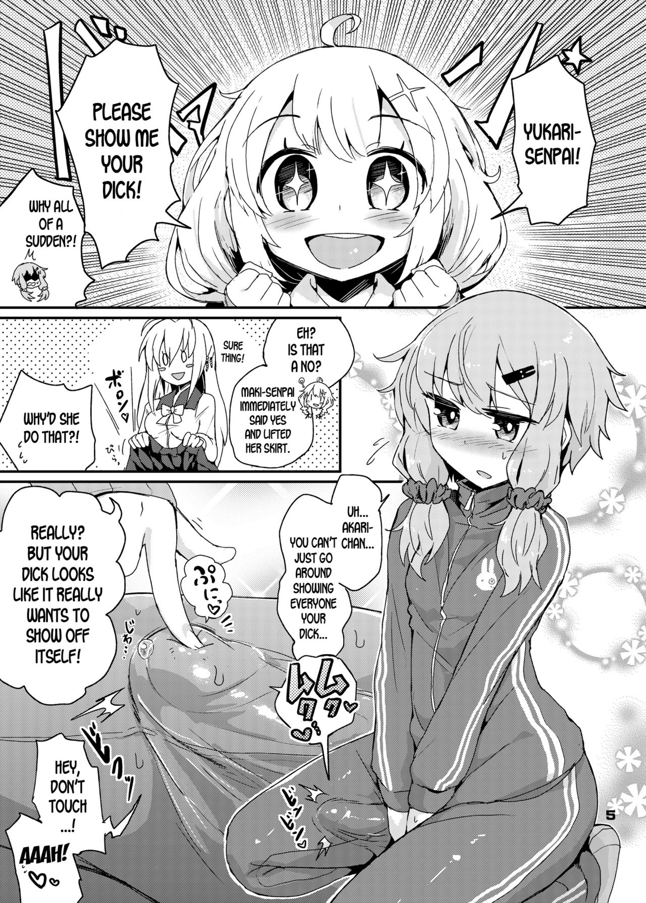 [Konnyaku Nabe (magifuro Konnyaku)] Futanari Yukari-san wa Zenshin Binkan (VOICEROID) [English] [desudesu] [Digital] page 5 full