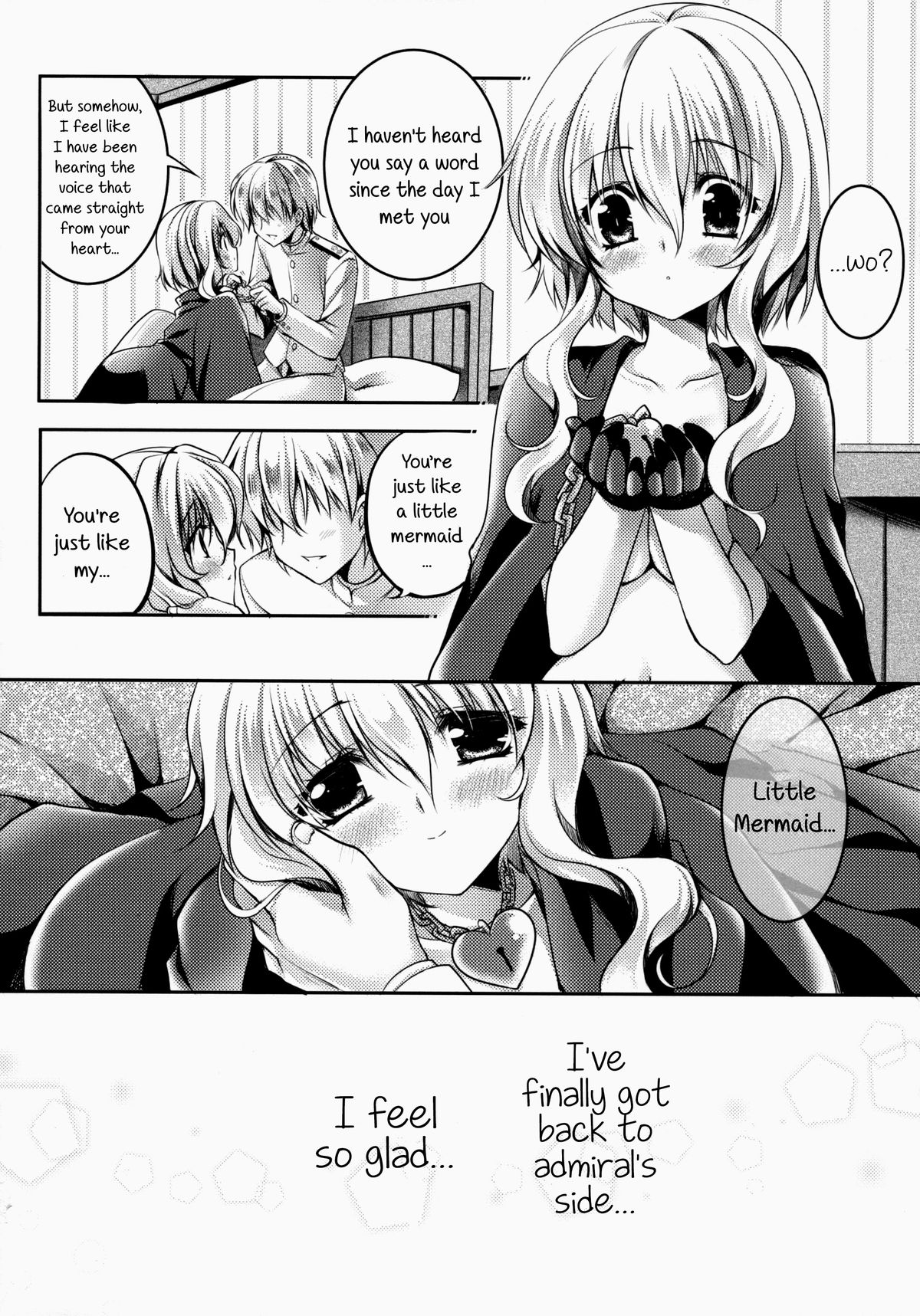 (COMIC1☆8) [Wish ~Kibou no Tsubasa~ (Sakurano Ru)] Sa.yo.na.ra - Shinkai no Ningyohime | Sa-yo-na-ra - Little Mermaid of The Abyss (Kantai Collection -KanColle-) [English] page 21 full